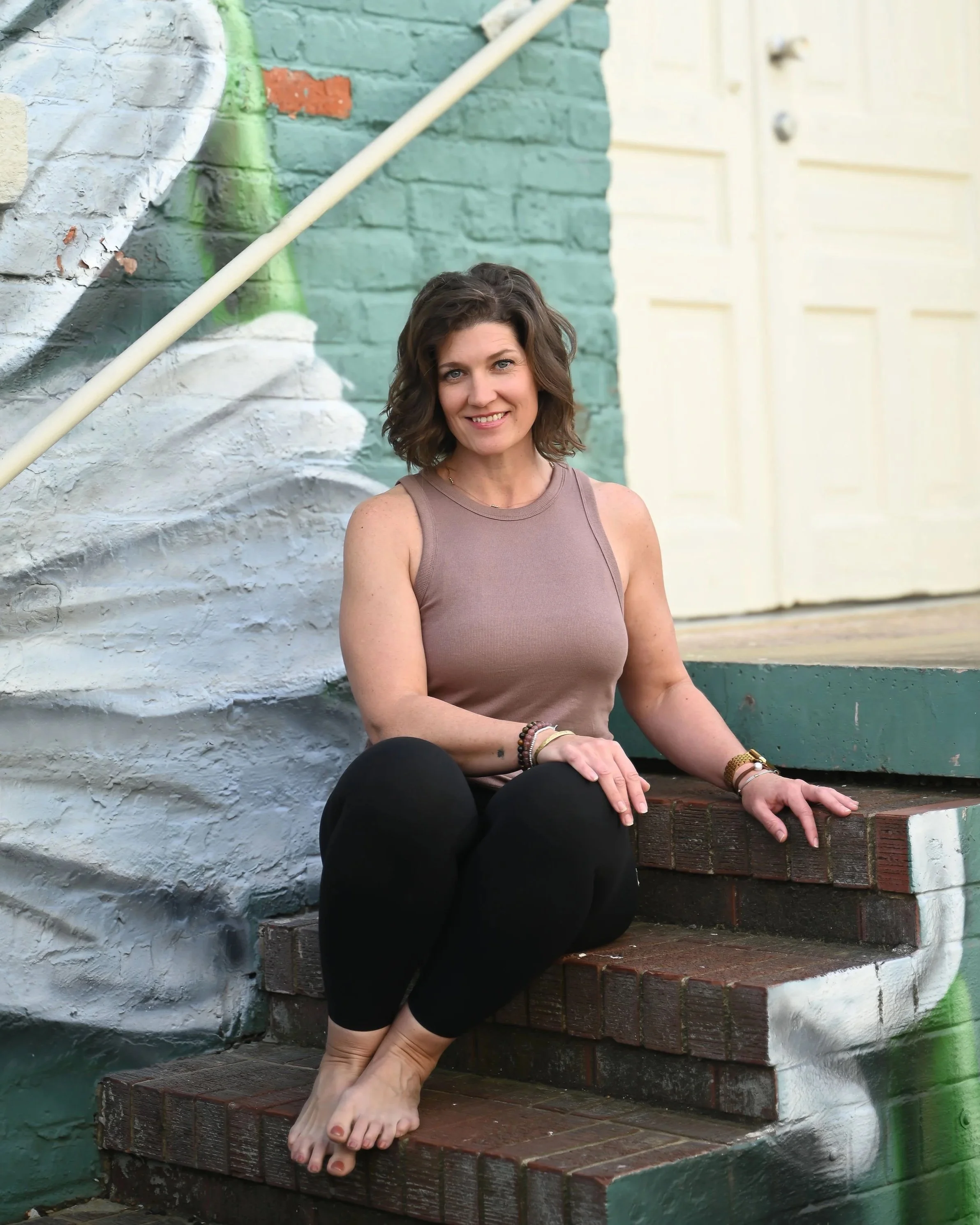 Holly Wagoner is a registered yoga teacher (RYT 200) at Rise Yoga in Albemarle, NC, offering gentle, beginner-friendly yoga classes focused on relaxation, mindfulness, and accessible movement.