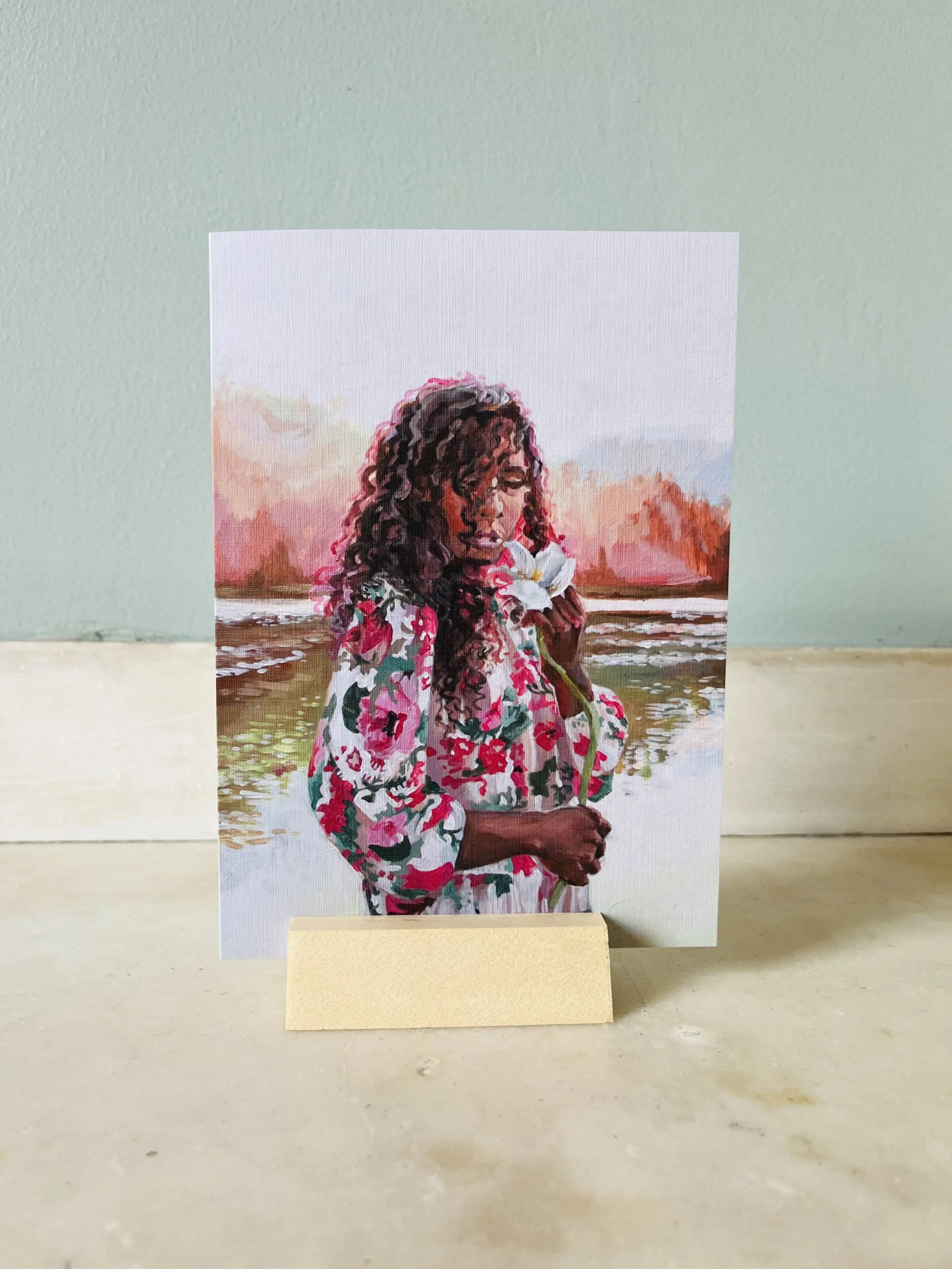 "Pure" blank greeting card