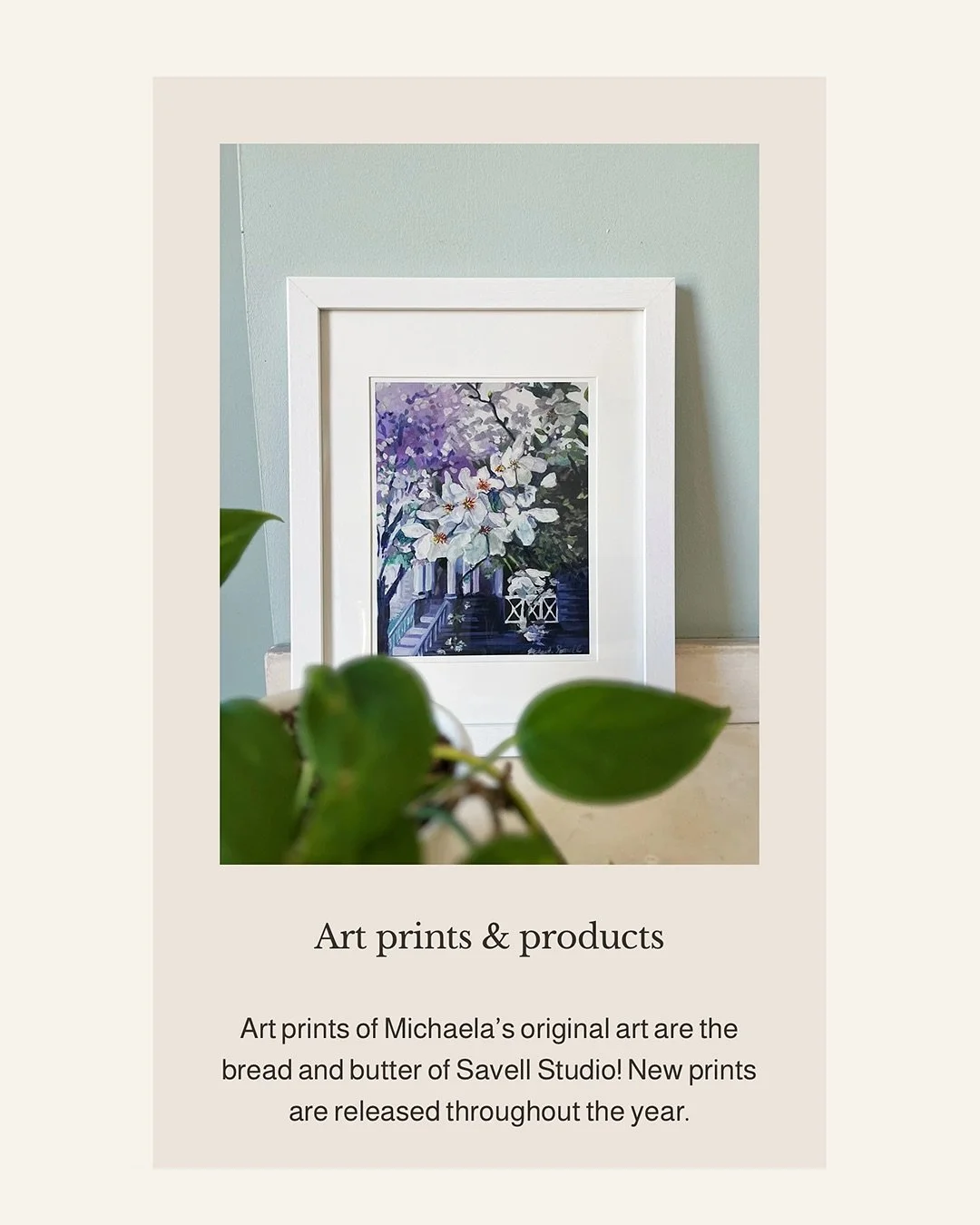 I often get the question, &ldquo;So, what does art look like for you?&rdquo; Savell Studio has a wide range of offerings, some of which will be zero surprise to you and others you may not have heard of before.

-Art prints &amp; products-
This year i