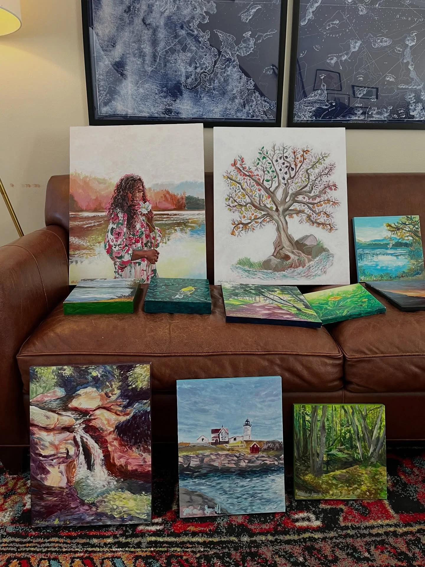 I&rsquo;ve been quiet on here the last couple of weeks because I&rsquo;ve been working on a few special projects! More details to come in the following weeks 💛 For now, enjoy the whole spread of paintings I&rsquo;m bringing together before I fully p