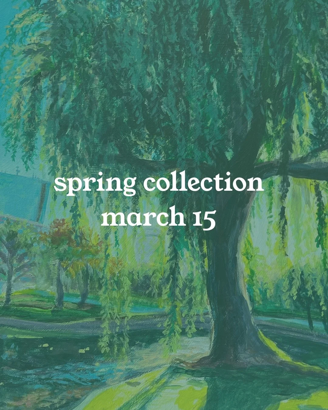Mark your calendars for March 15th, the release of my spring art collection! This is Savell Studio&rsquo;s first official collection release, and will feature 6 newly-finished original paintings, art prints of those originals, and a lot more greeting