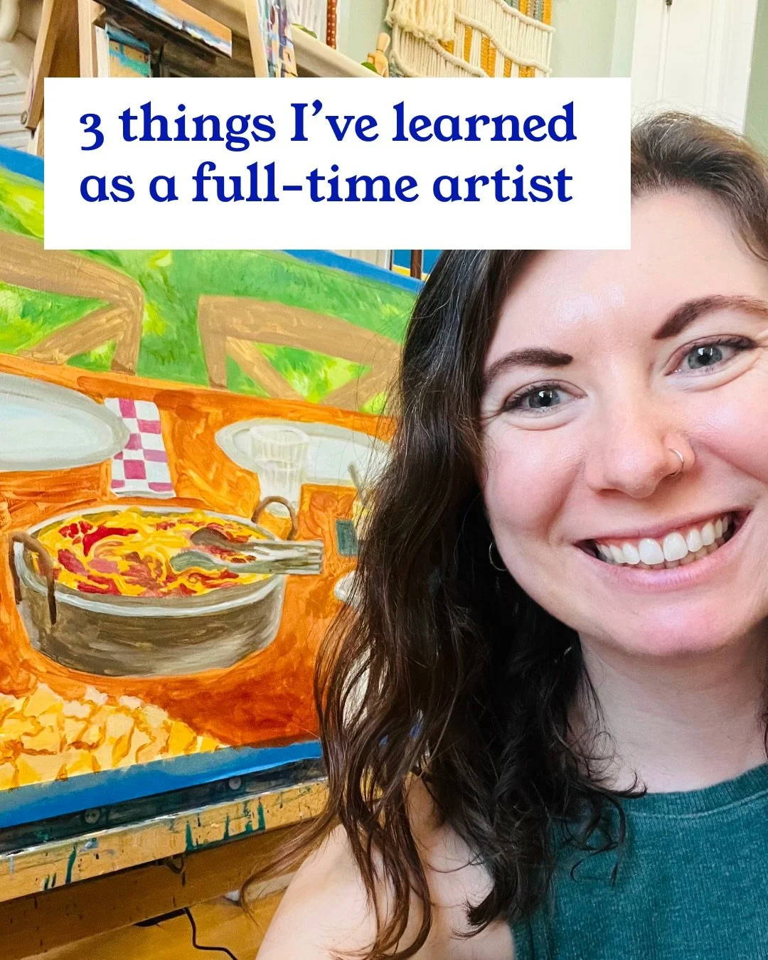 As some of you know, I quit my corporate job in UI/UX Design back in December to pursue fine art full-time! Here are 3 things I&rsquo;ve learned since making Savell Studio my job:

No matter what I do, my priority has to be making art.

This should b