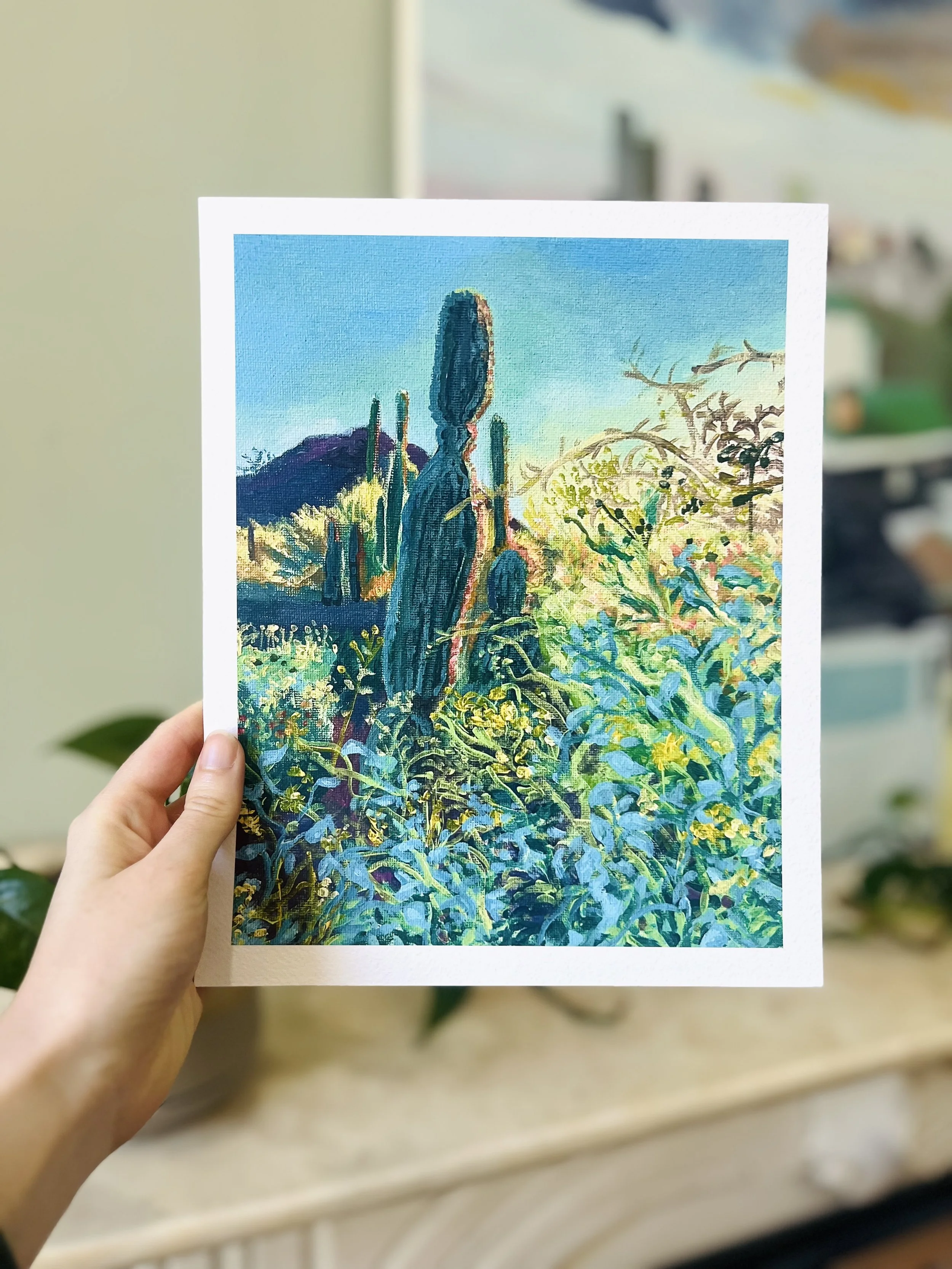 "Desert Blooms" botanical fine art print