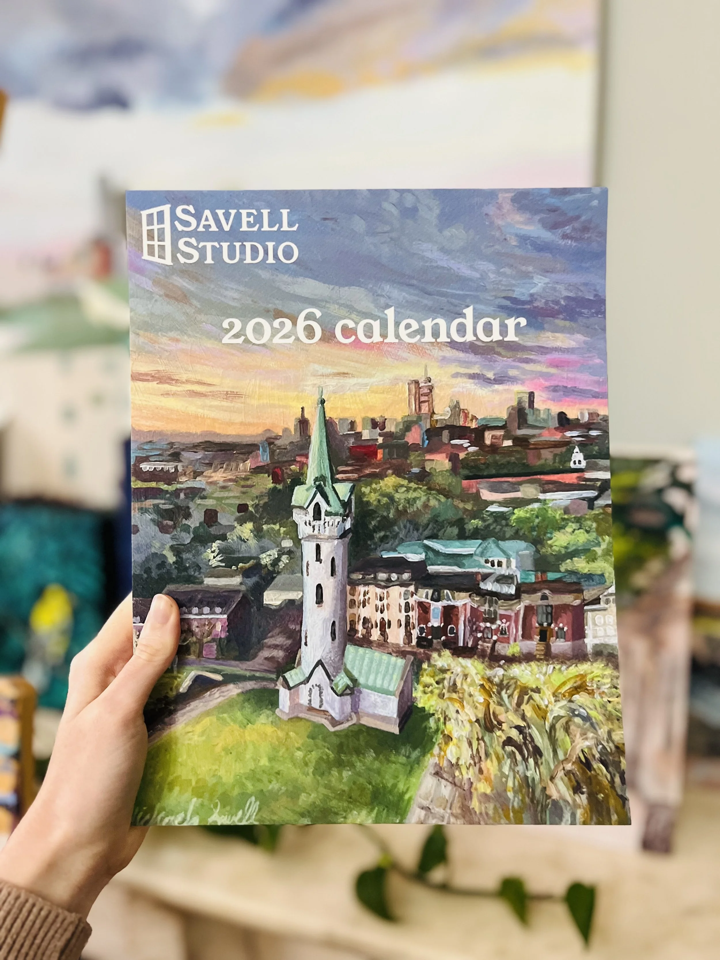 2026 Savell Studio art calendar