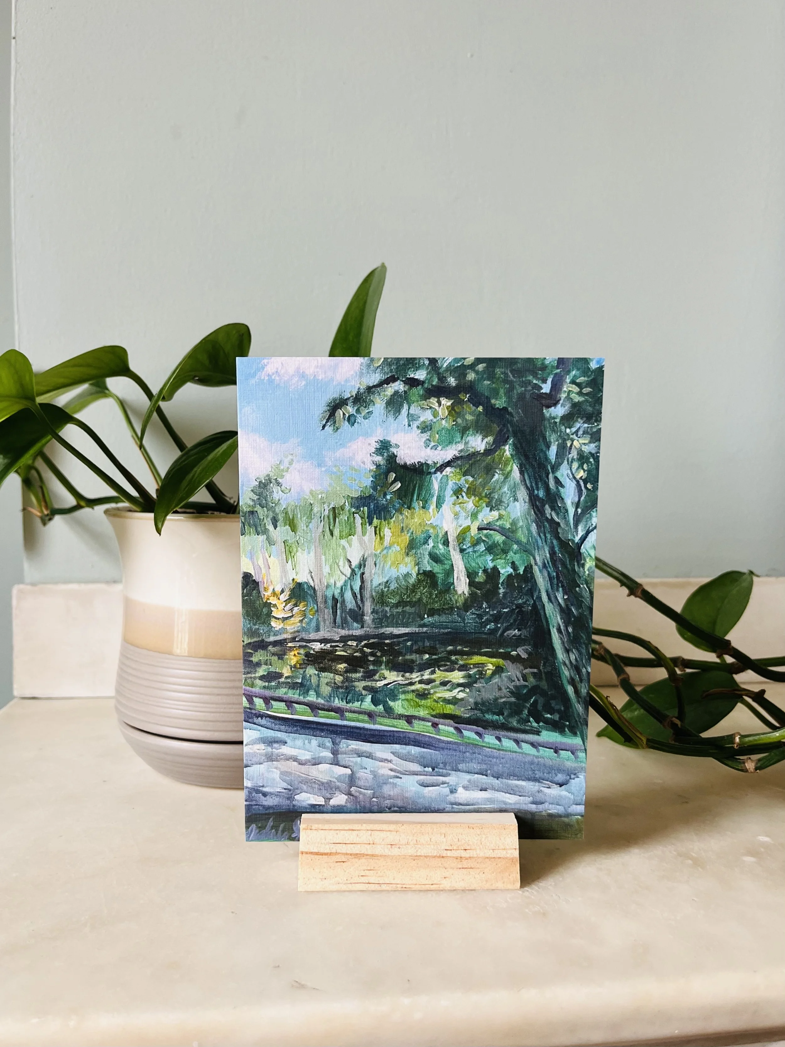 "En Plein Air, Paris" blank greeting card