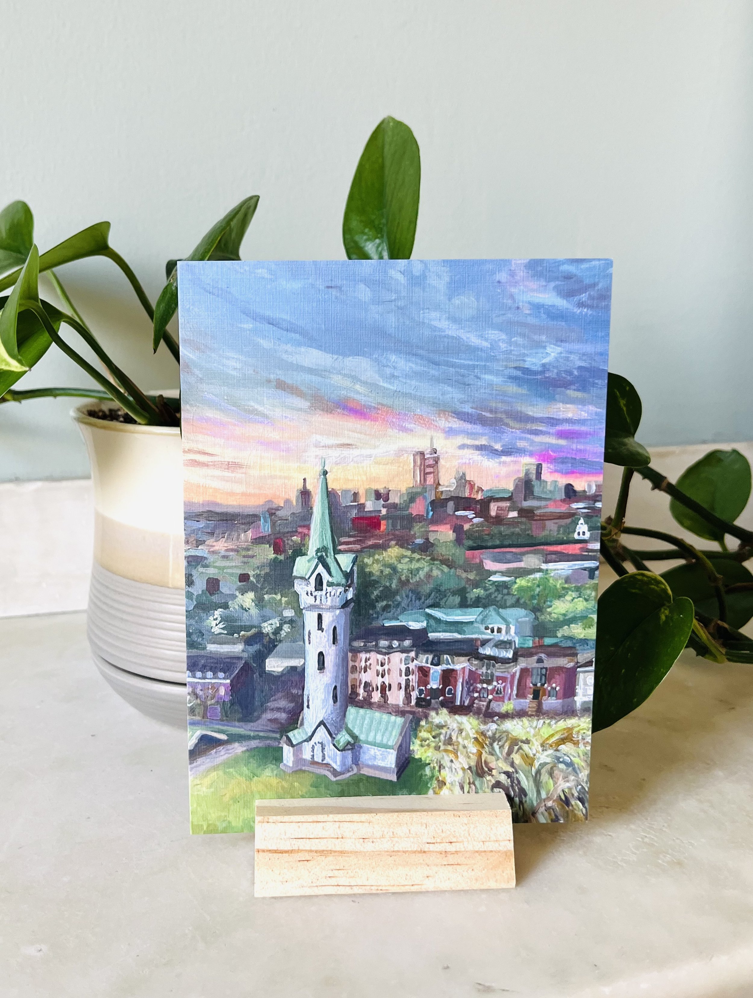 "Highland Park" blank greeting card