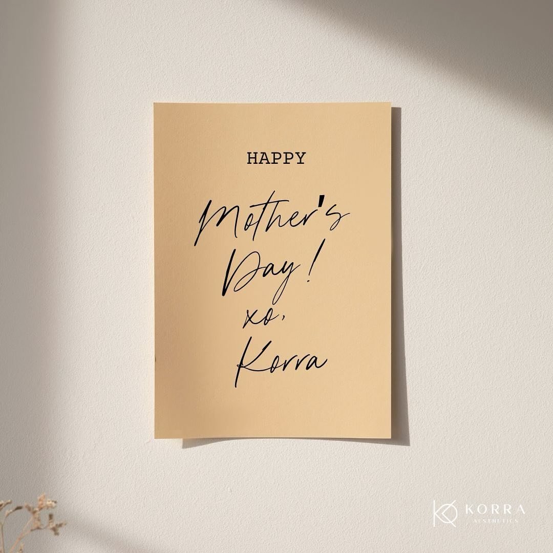 🌸✨ Happy Mother&rsquo;s Day from Korra Aesthetics! ✨🌸

To all the incredible moms, we want to wish you a day filled with love, joy, and relaxation. Remember to take some time for yourself today and prioritize your well-being. Self-care is not a lux