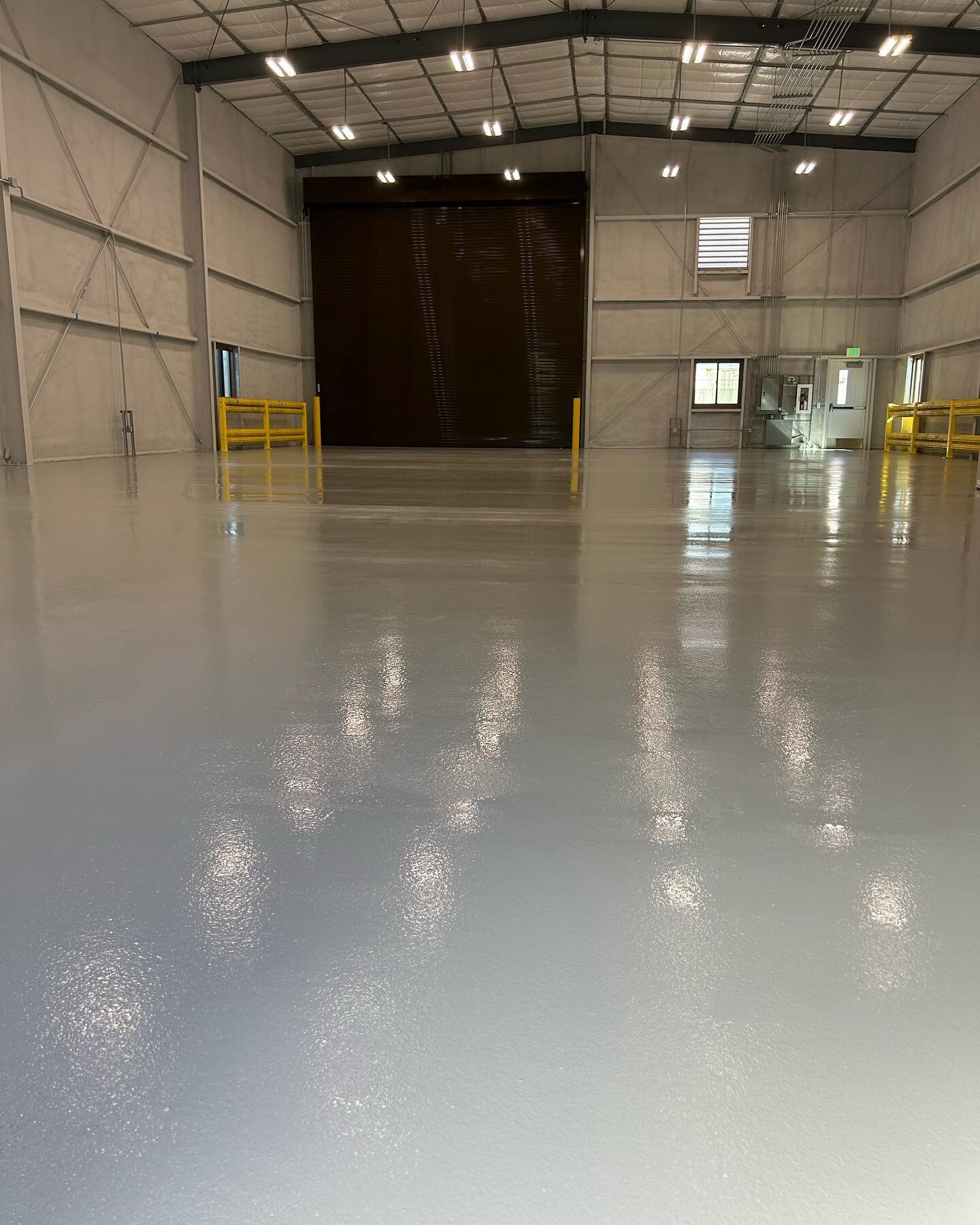 This week it was a hangar and handbag retailer, but solid color epoxies have a wide range of applications. New garage floor maybe? Color chart attached.