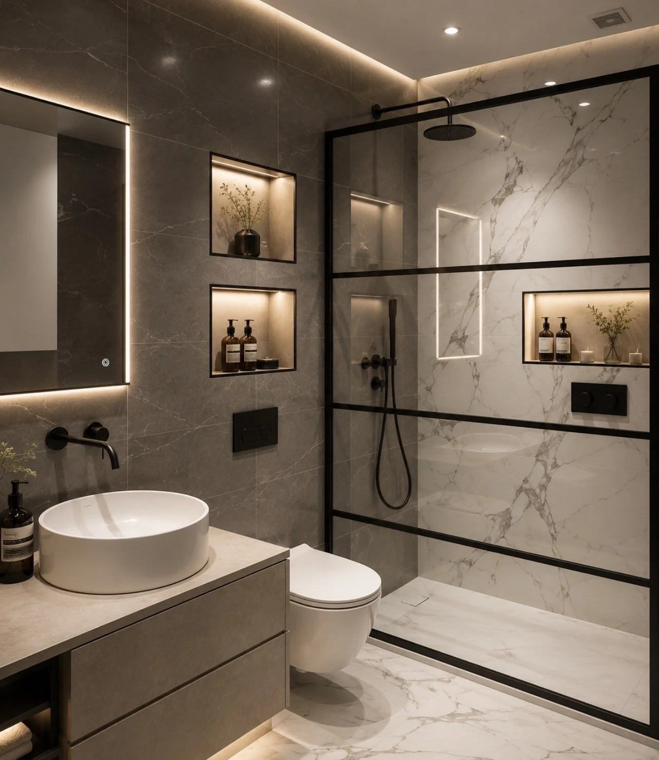 Customize Shower Door - Matte Black