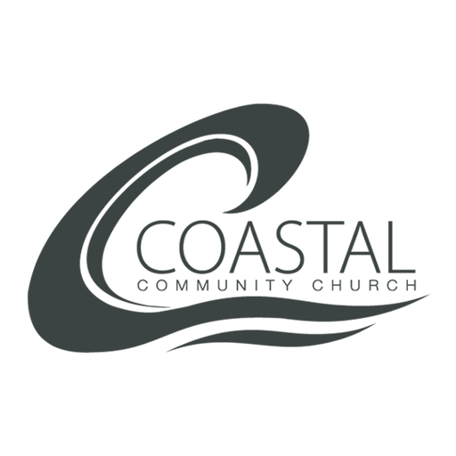 Logo of Coastal Community Church featuring a stylized wave design with the church's name.