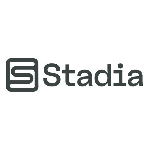 Stadia logo with stylized 'S' icon and the word 'Stadia' written next to it.