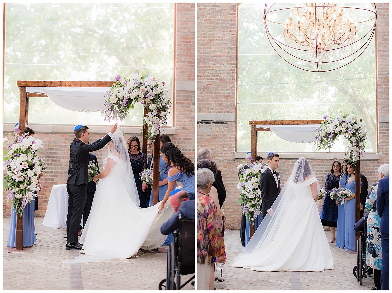 bridgeport art center jewish wedding ceremony picture