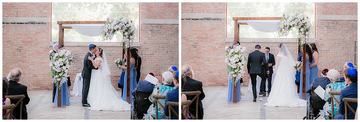 bridgeport art center jewish wedding ceremony photo