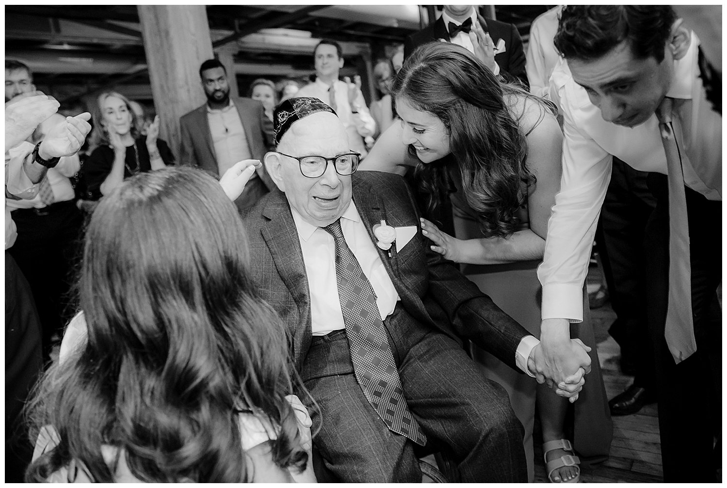 bridgeport art center jewish wedding ceremony photo