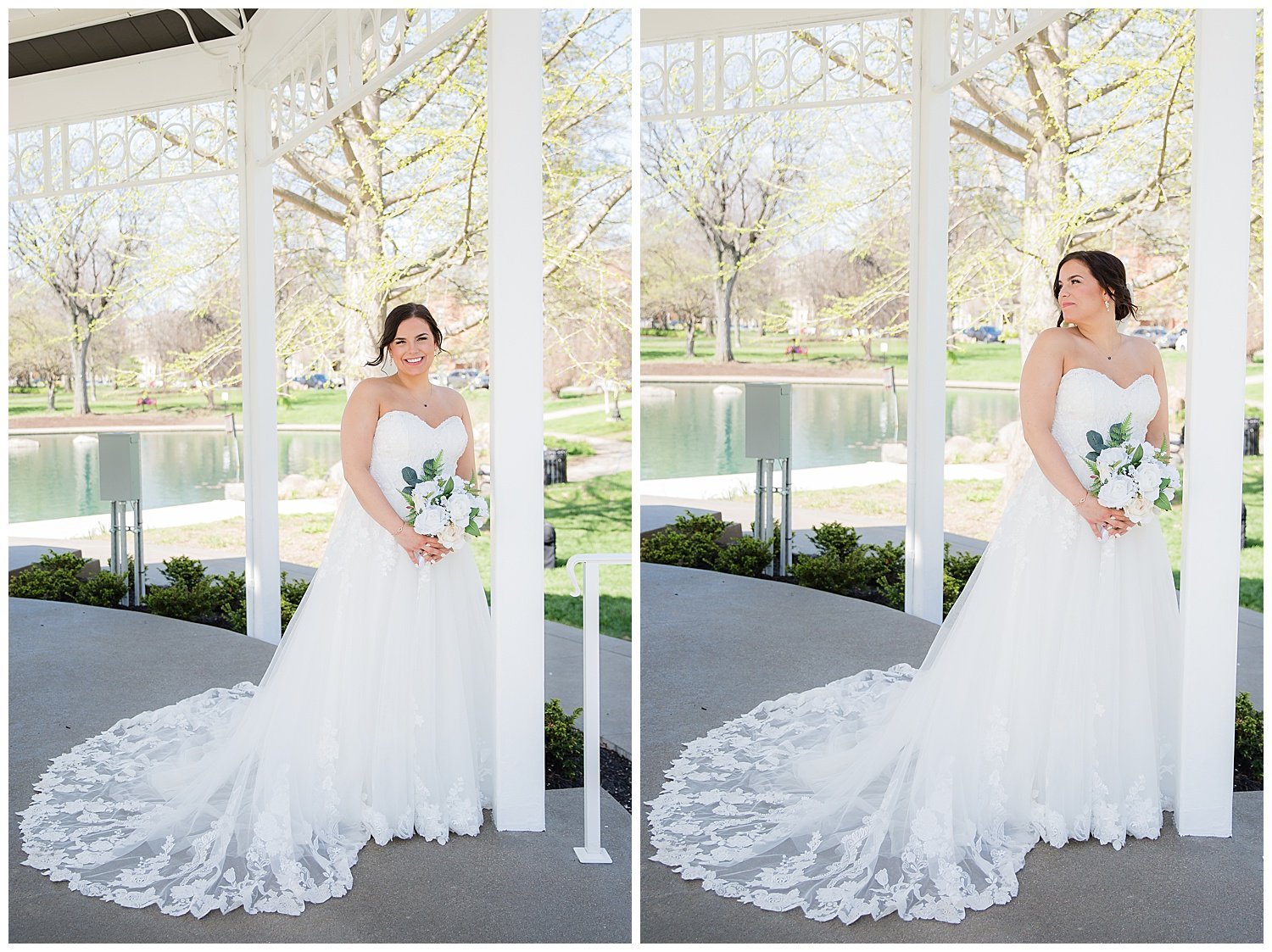 goodale park gazebo bride picture