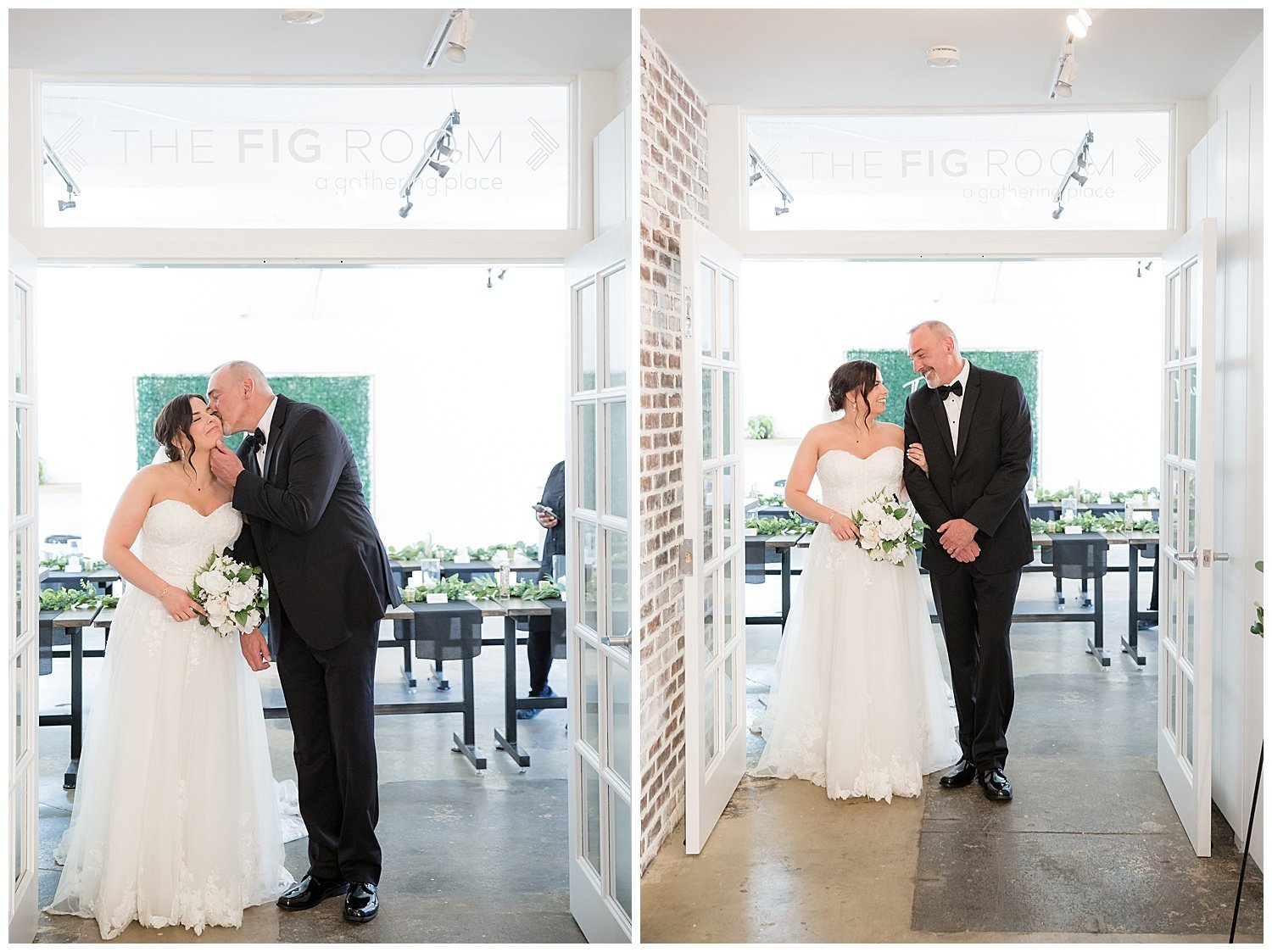 the fig room columbus bride and dad