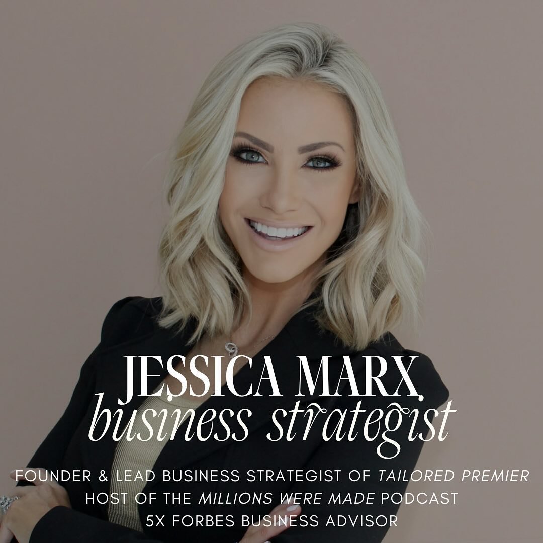 Meet @thejessicamarx, a five-time Forbes Business Advisor and Top Female Coach by Yahoo! Finance, Jessica brings nearly two decades of business expertise. She&rsquo;s an entrepreneur, investor, and host of Millions Were Made podcast.

Tune into Ep 06
