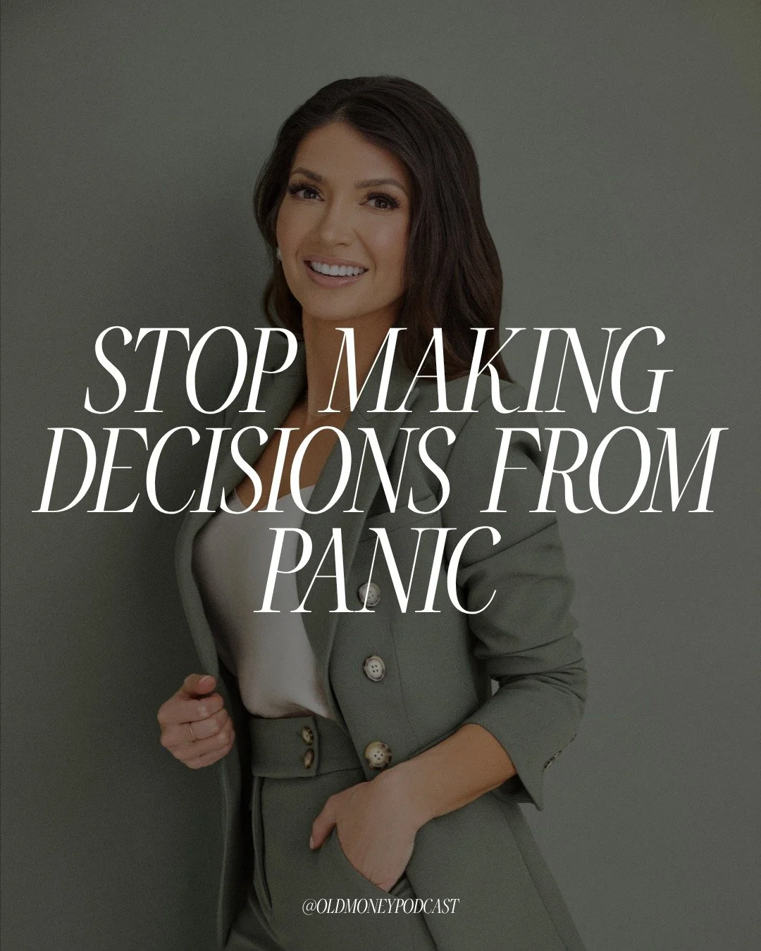 Panic is a high-interest loan you can't afford to pay back. 💸🏛️

In business and wealth, urgency is often a trap. When you react out of fear, you aren&rsquo;t strategizing. You&rsquo;re just panicking. True "Old Money" power lies in the p