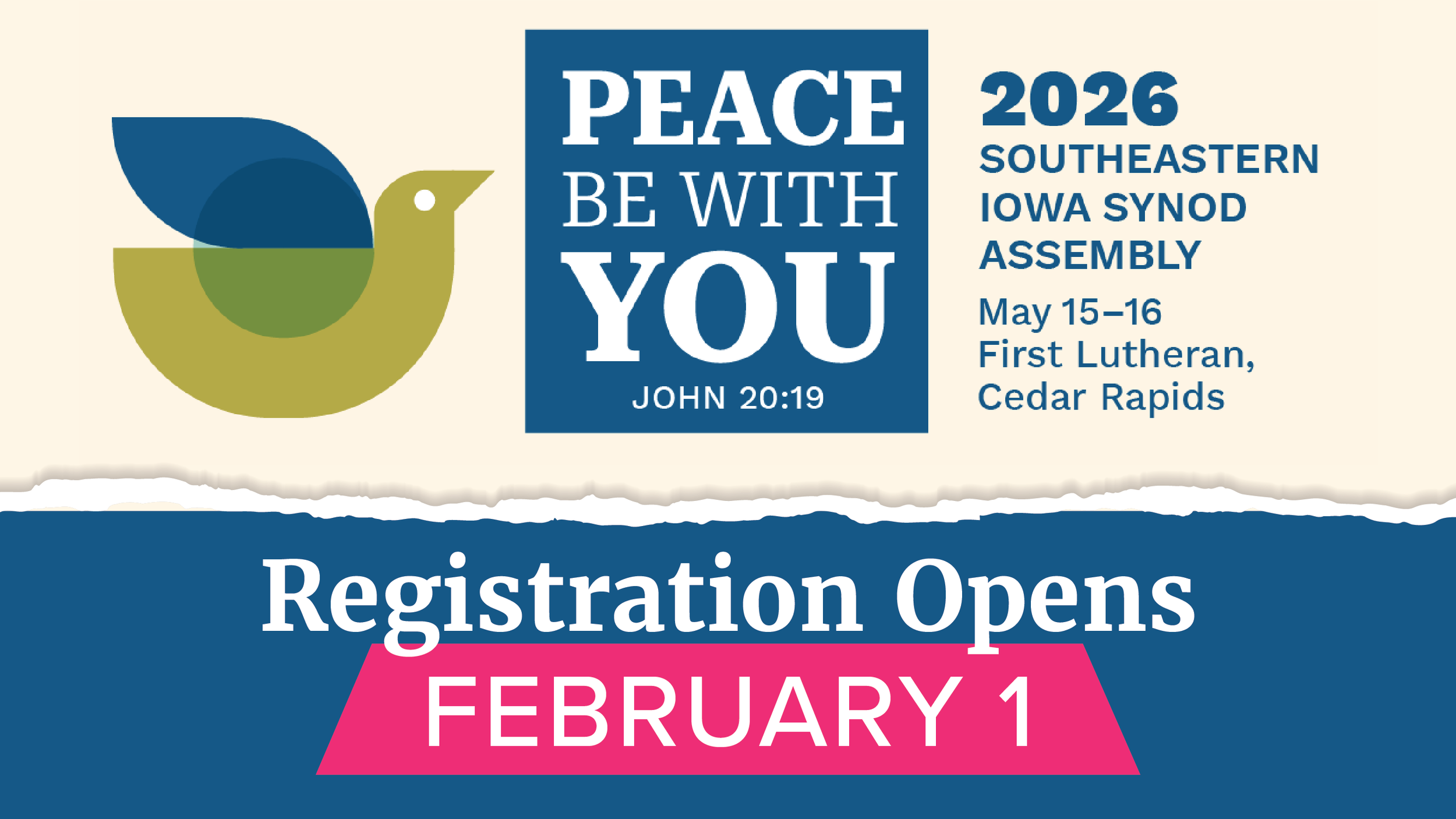 Synod Assembly Registration Opens