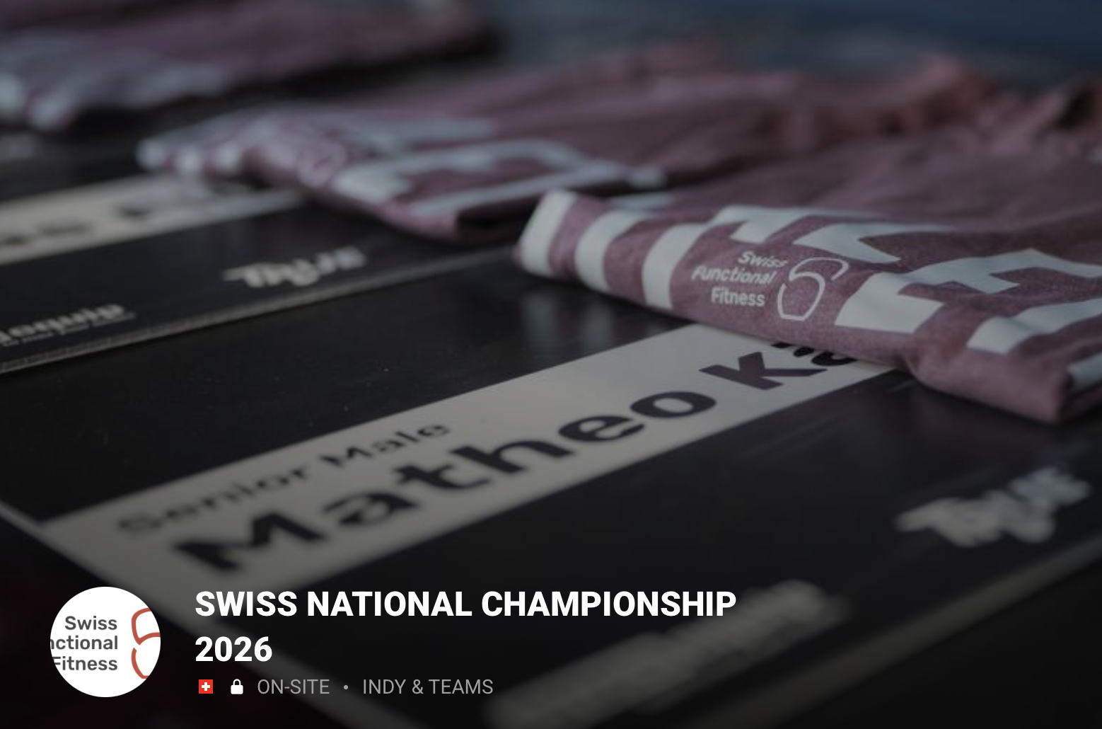 SCHWEIZERMEISTERSCHAFT Swiss Functional Fitness SFFF