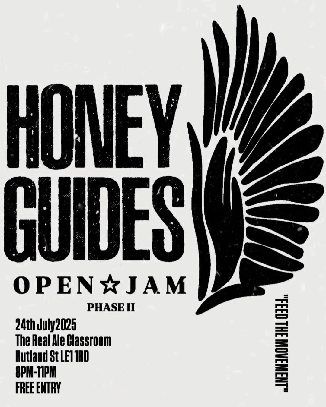 HONEYGUIDES | Thurs 24th Jul