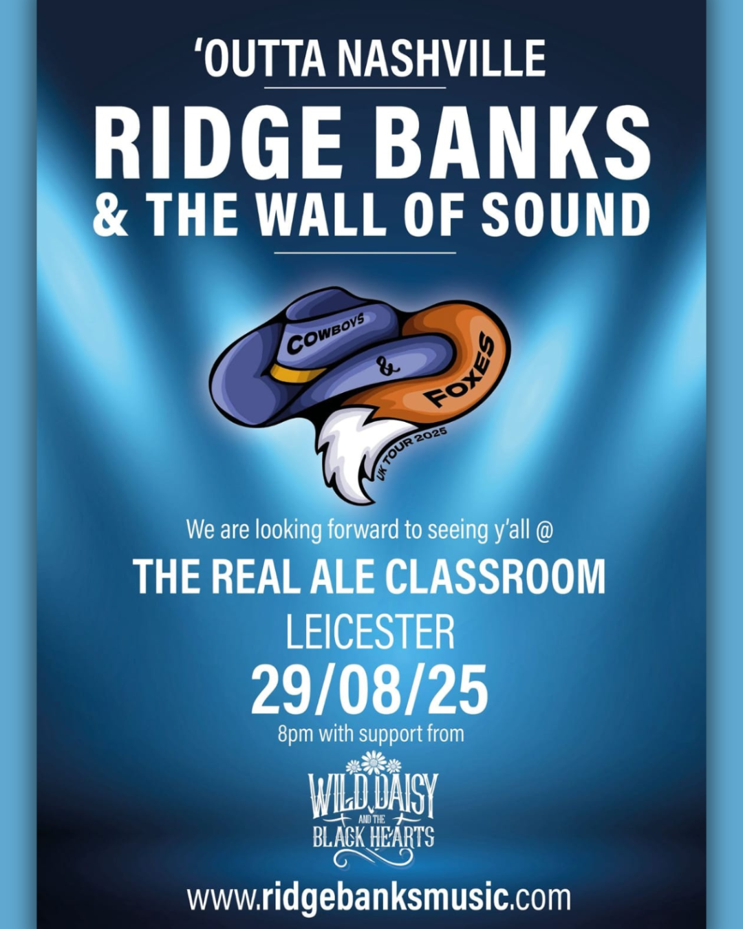 RIDGE BANKS & THE WALL OF SOUND | Fri 29th Aug
