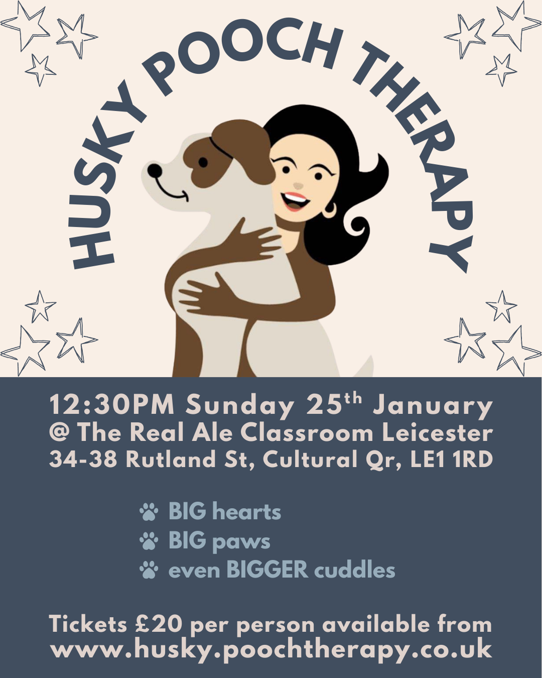 HUSKY POOCH THERAPY | Sun 25th Jan
