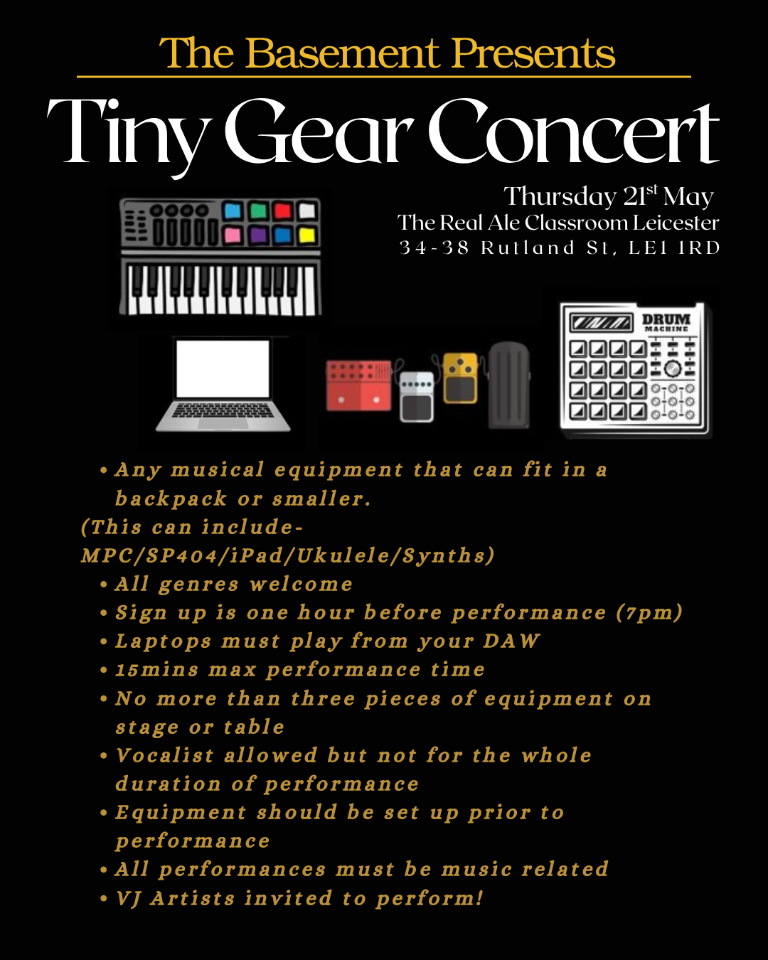 TINY GEAR CONCERT | Thurs 21st May