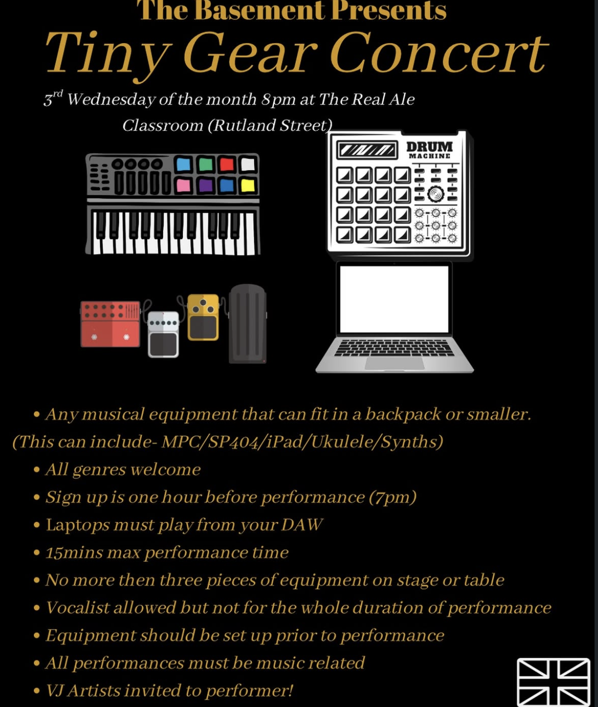Tiny Gear Concert - The Basement Presents - Third Wednesday Of Every Month At 7PM 