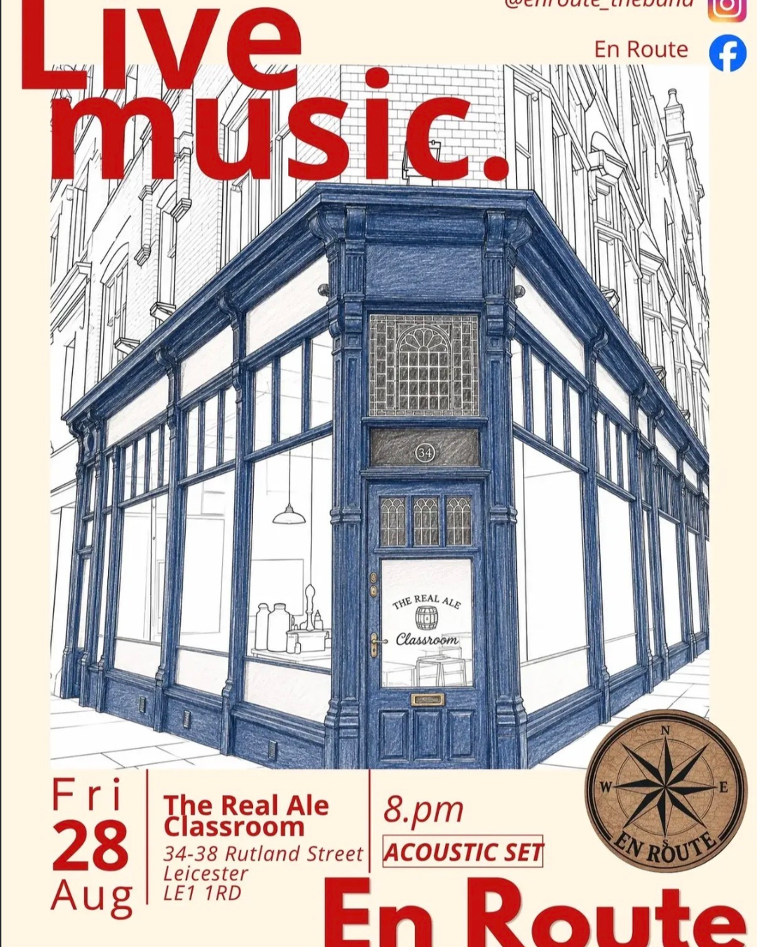Friday 28th August - En Route @ 8pm