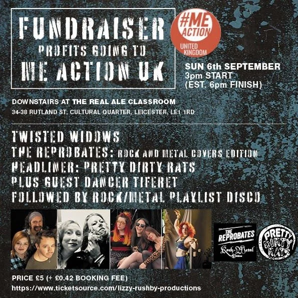 Sunday 6th September - Me Action UK Fundraiser @ 3pm