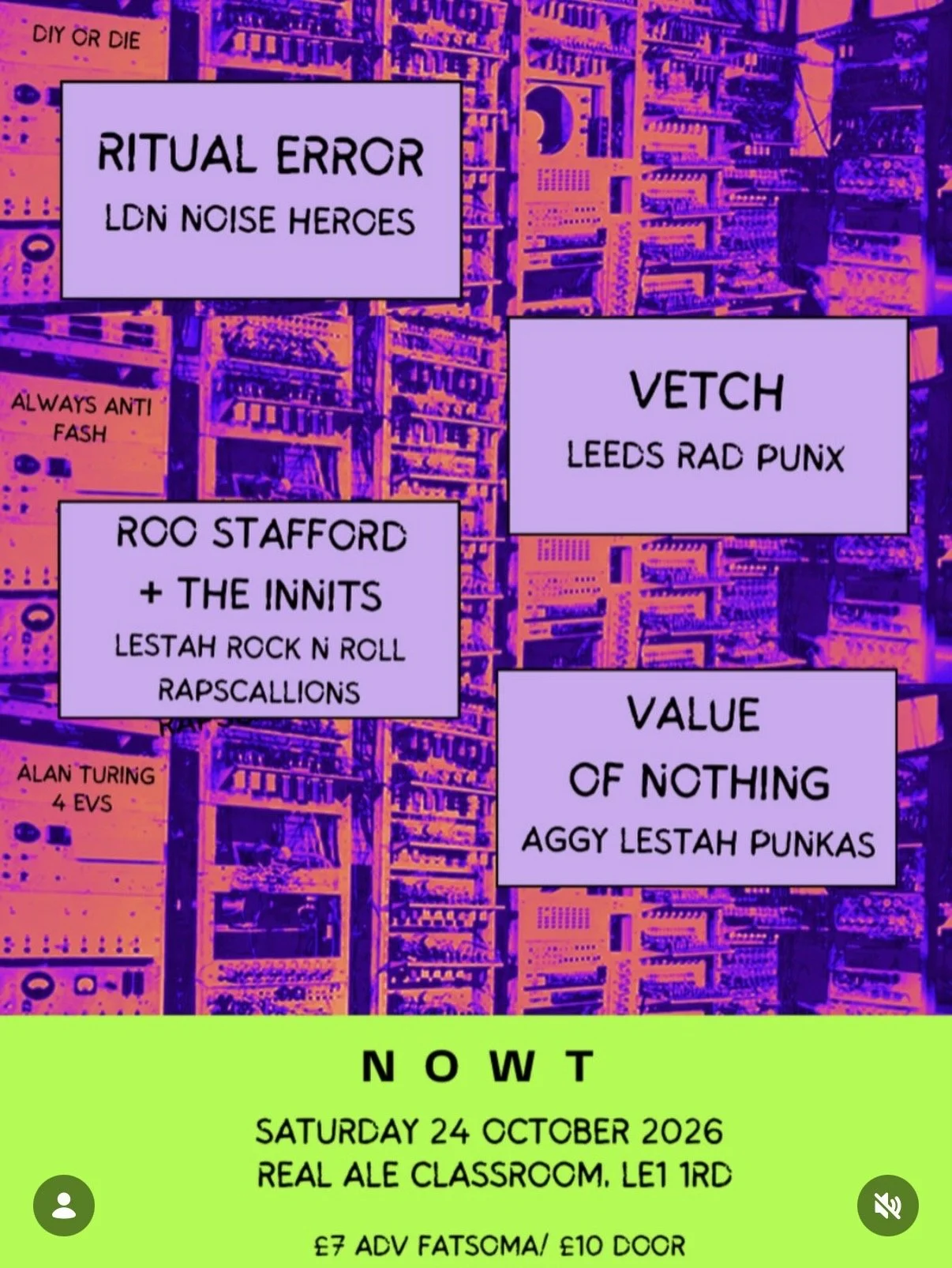 Saturday 24th October - NOWT 