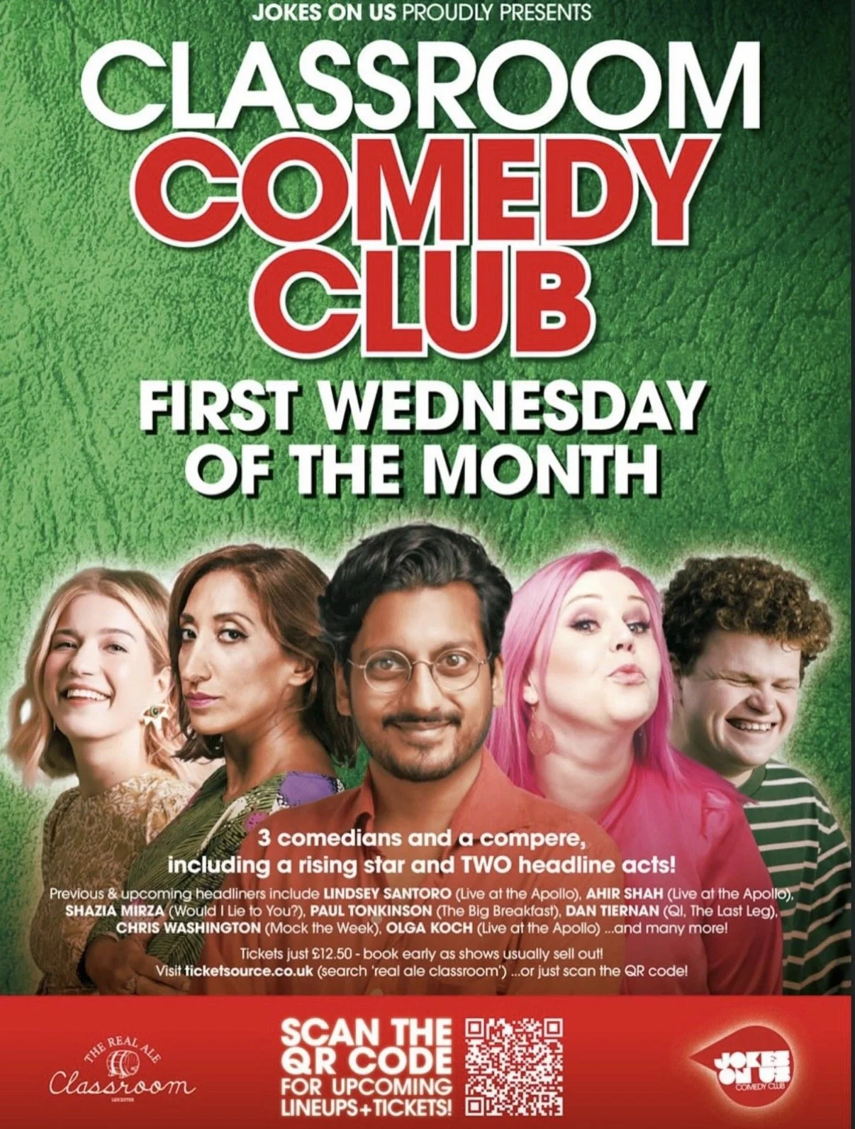 Wednesday 7th October - Classroom Comedy Club @ 7.30pm