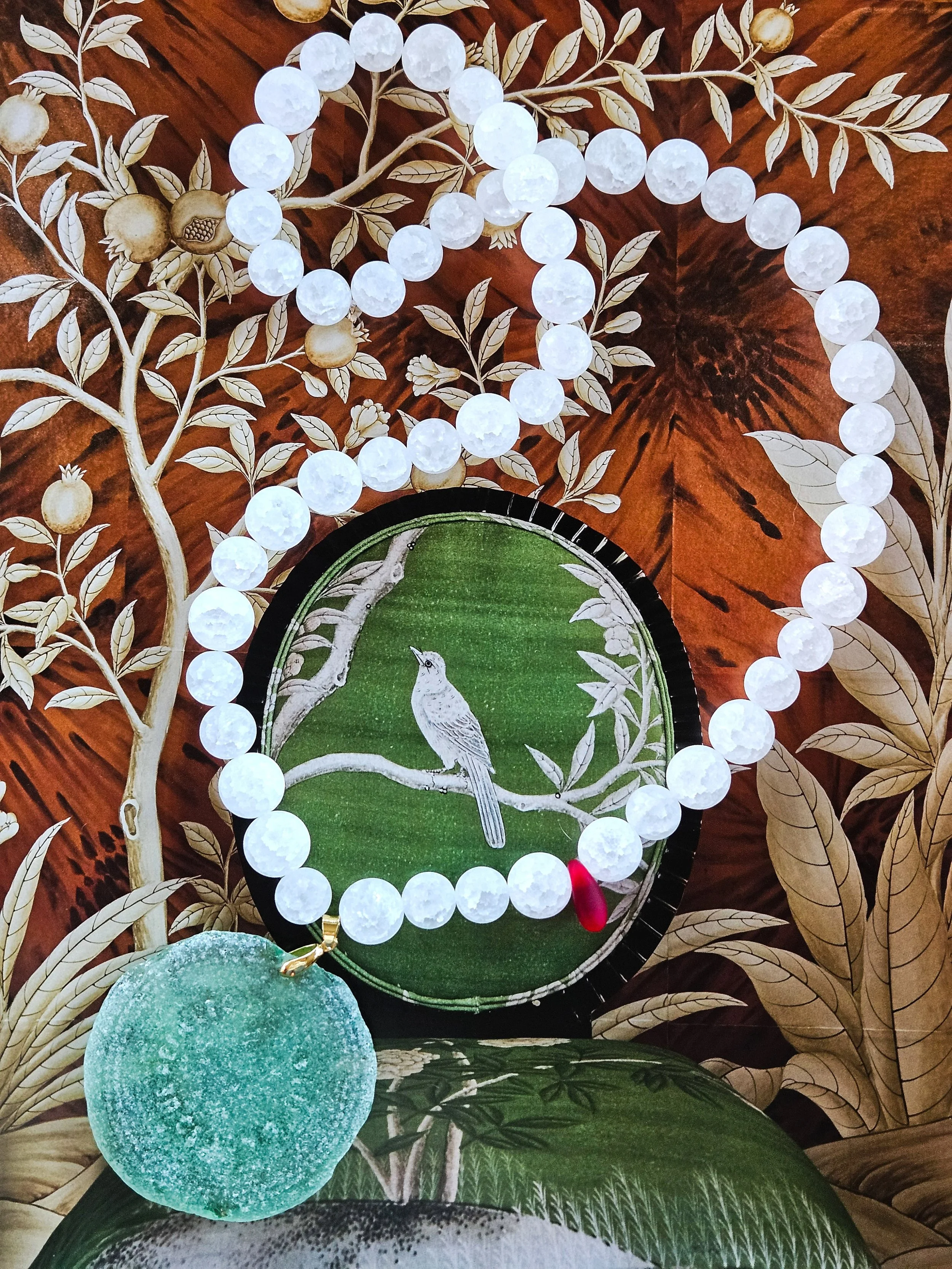 Chesapeake Bay Sea Glass and Semi-Precious Stone Necklace