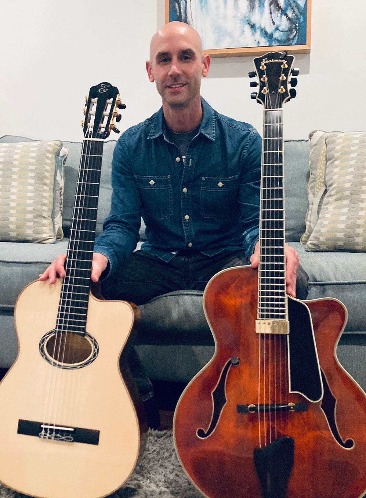 Eric Divito guitar portrait Music Teacher Guild