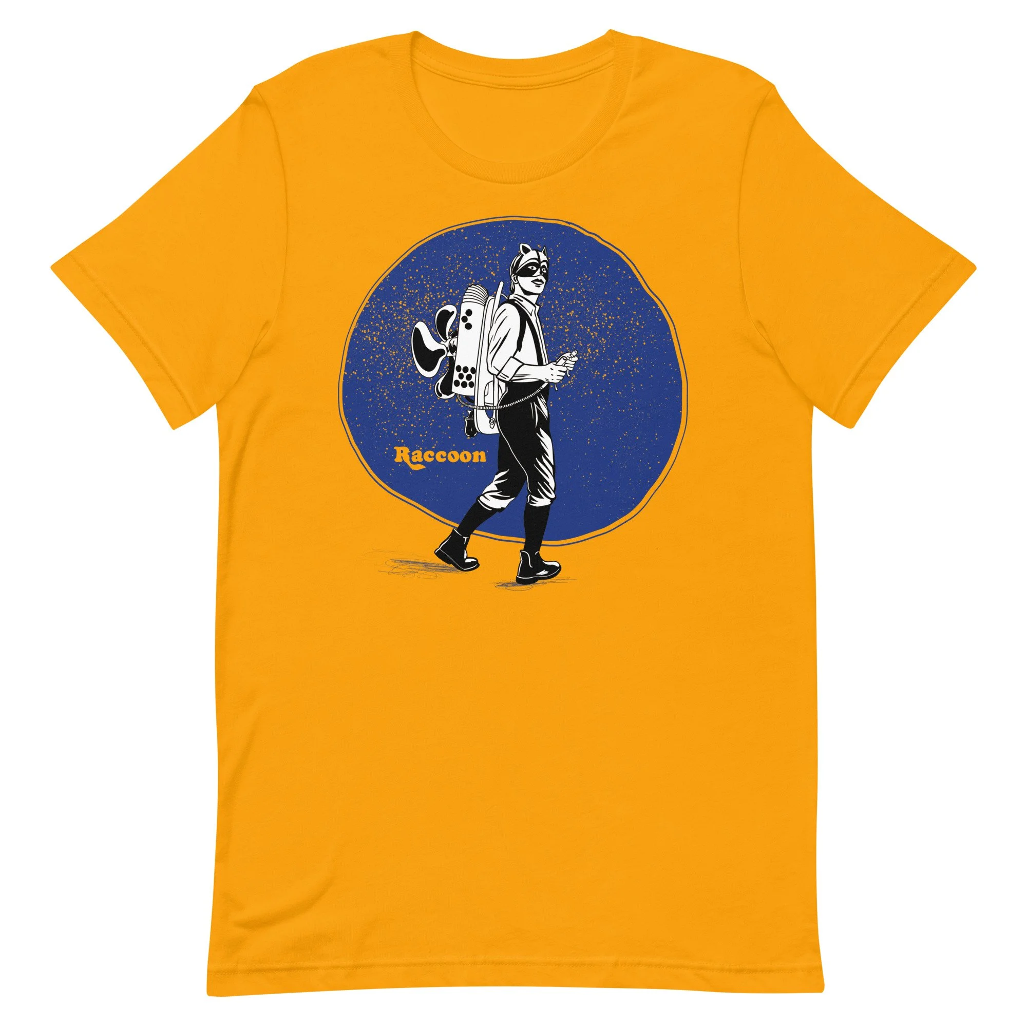 Space Raccoon on dark blue