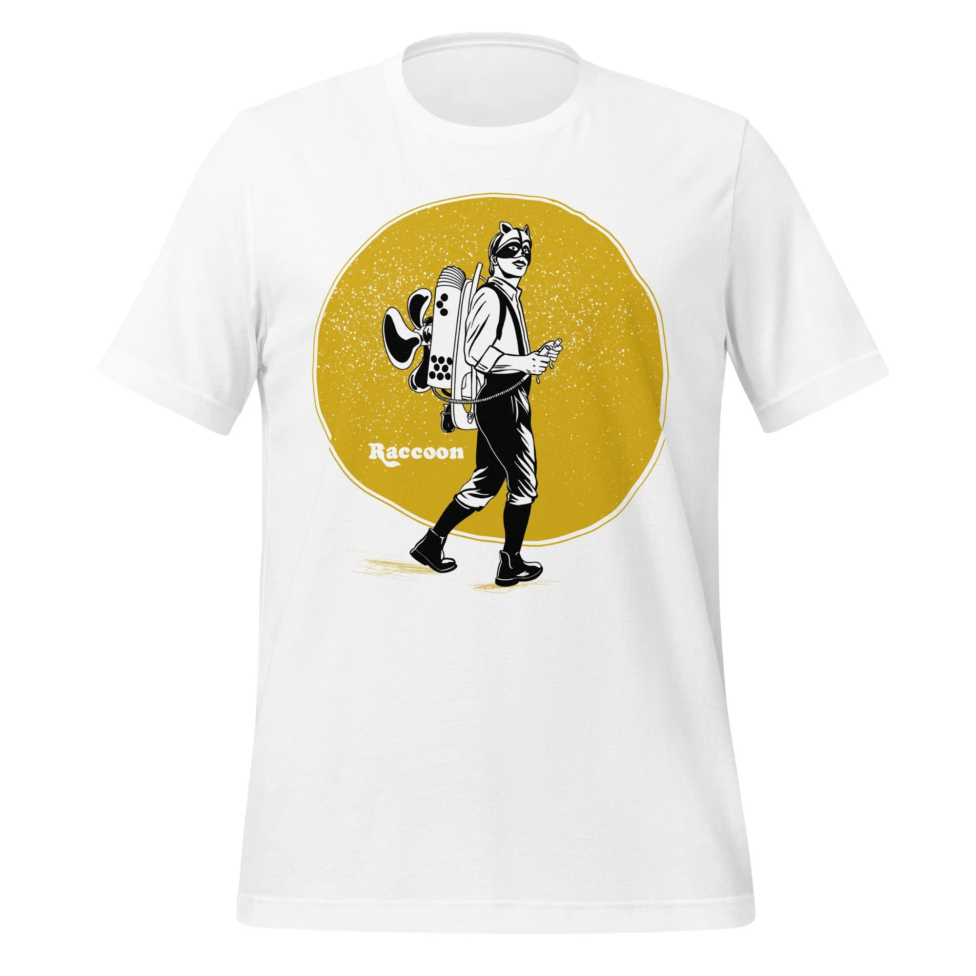 Space Raccoon with Yellow sun