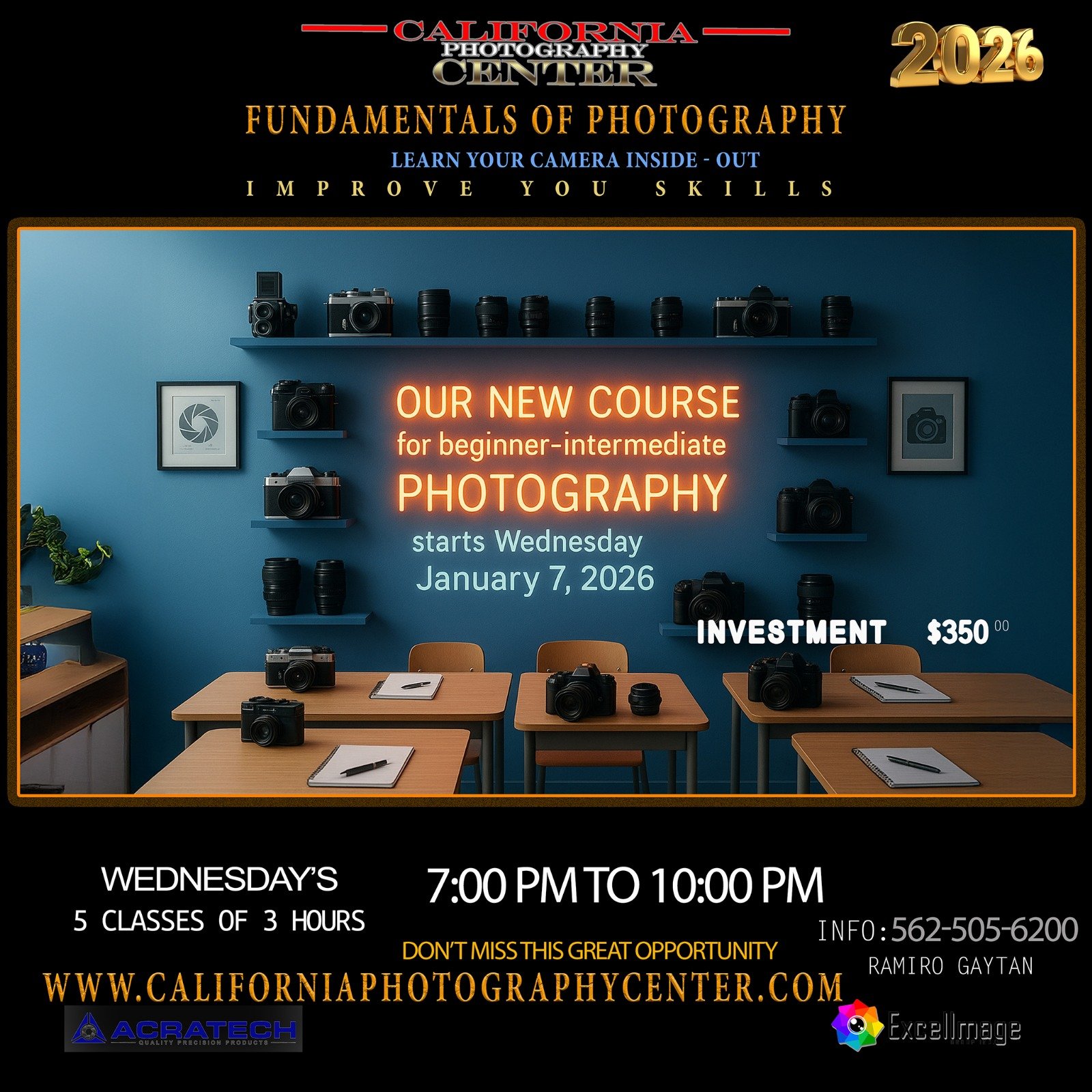 Fundamentals of Photography, Beginners - Intermediate.