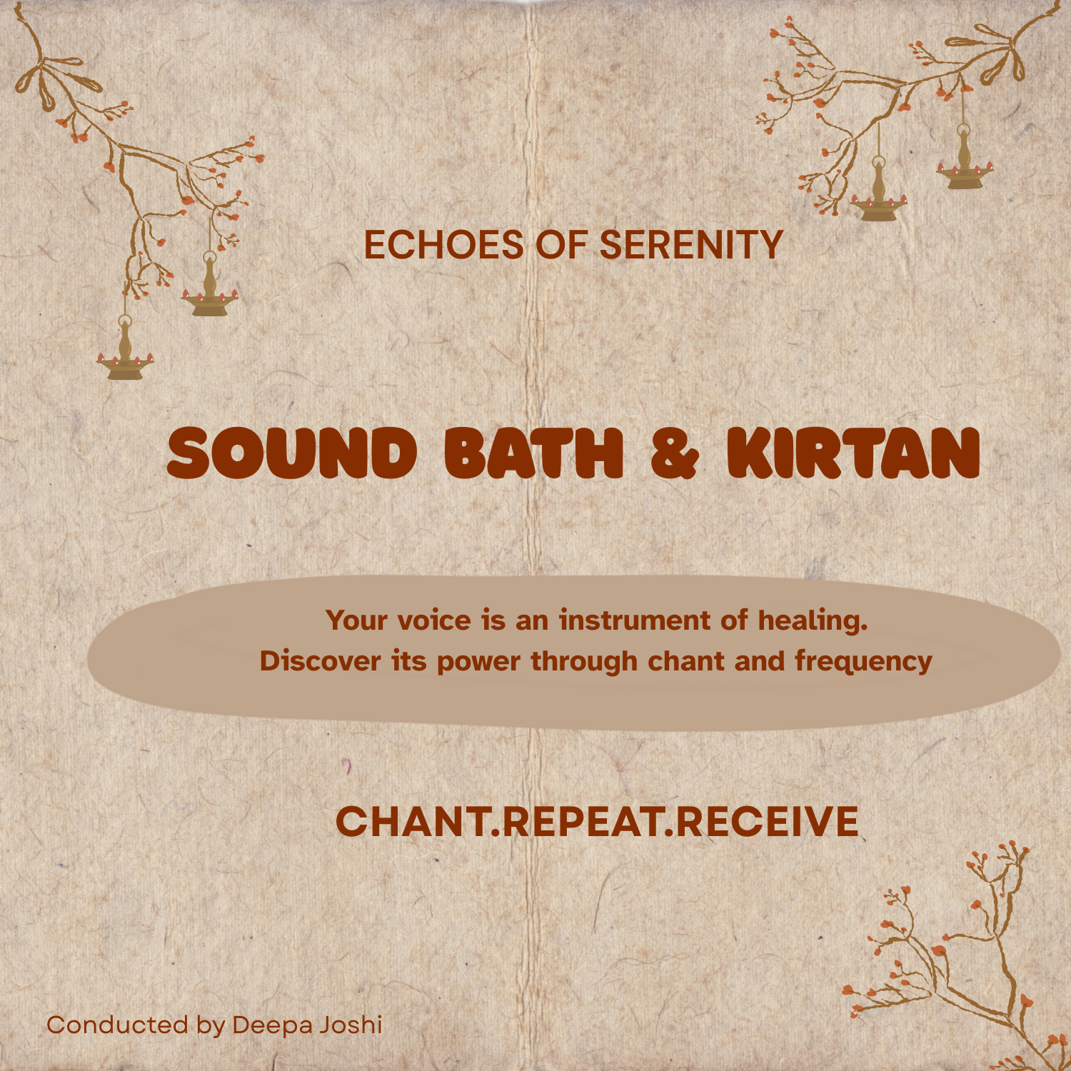 Sound Healing & Kirtan Chanting Session with Deepa Joshi