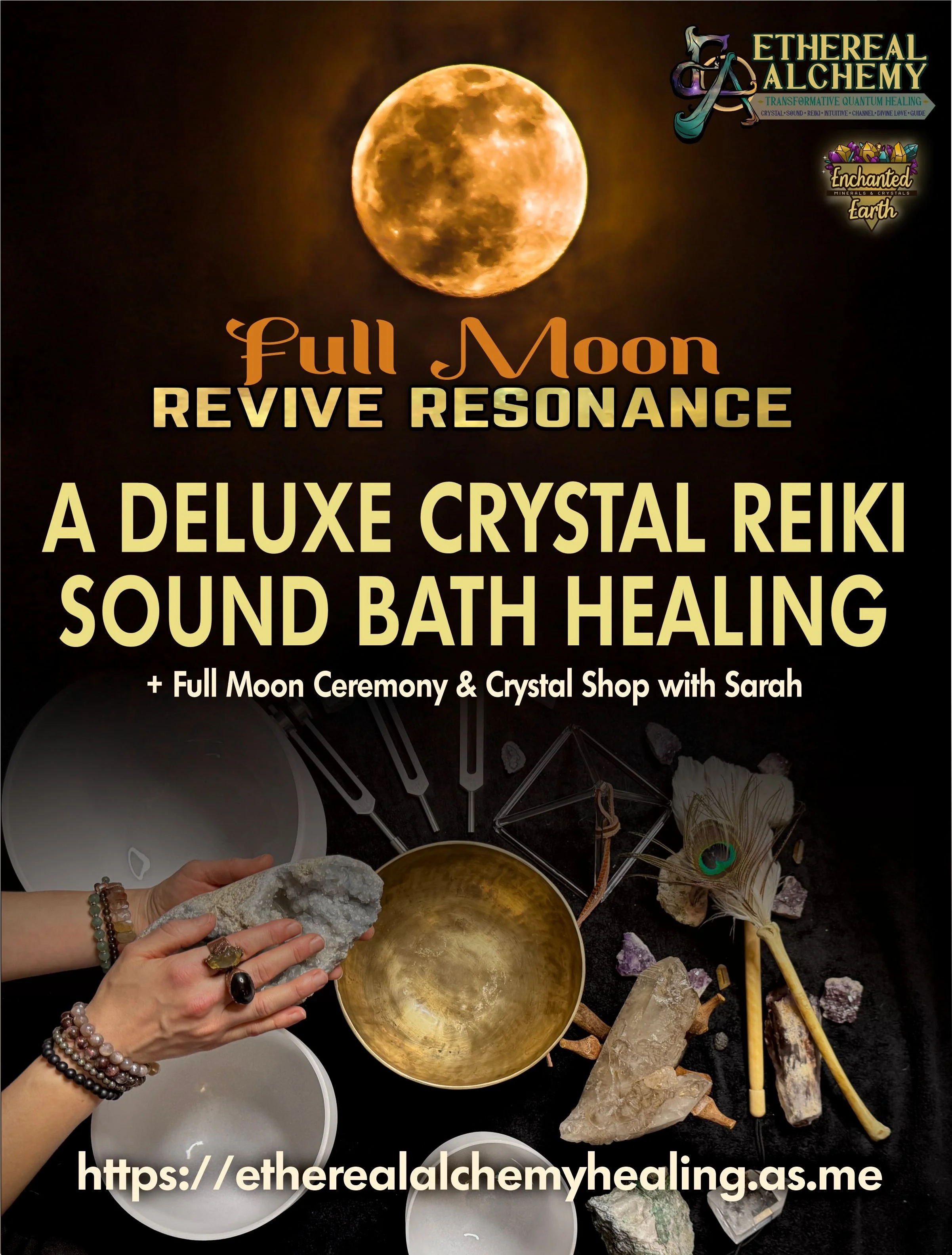 Full Moon Revive Resonance: A Deluxe Crystal Reiki Sound Bath 