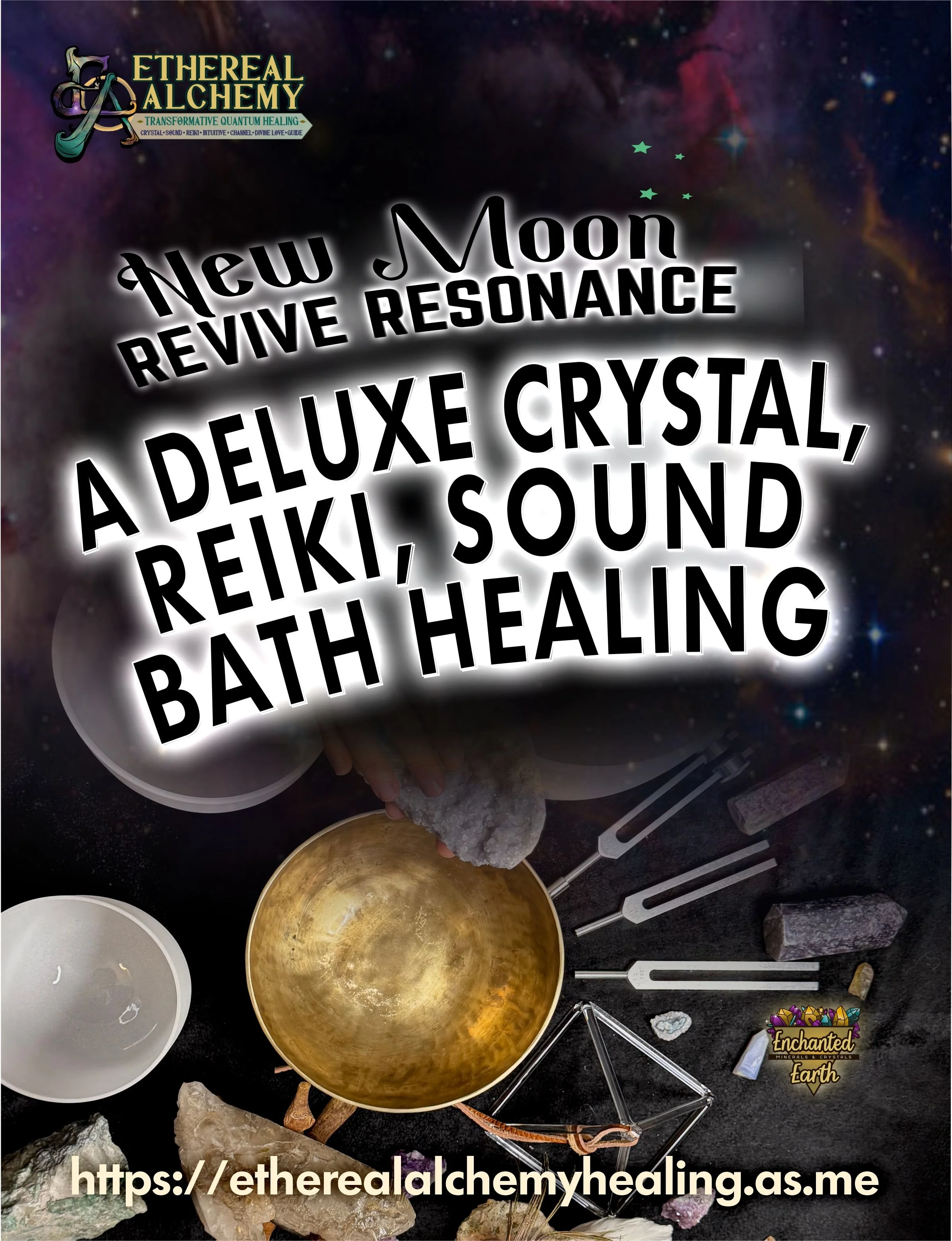 Revive Resonance: New Moon Sound Bath + Tea, Crystal, &amp; Energy Work 