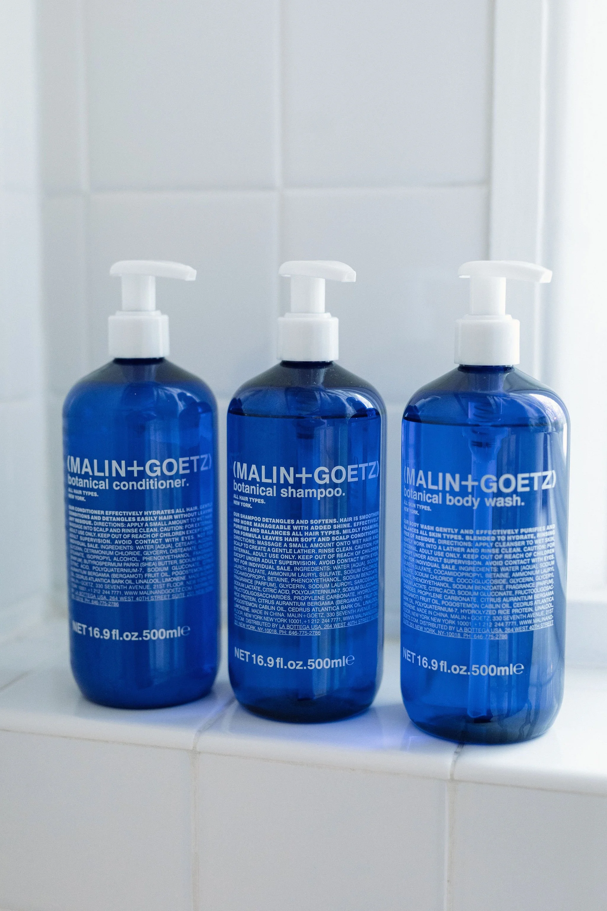 Luxury Body Wash, Shampoo & Conditioner