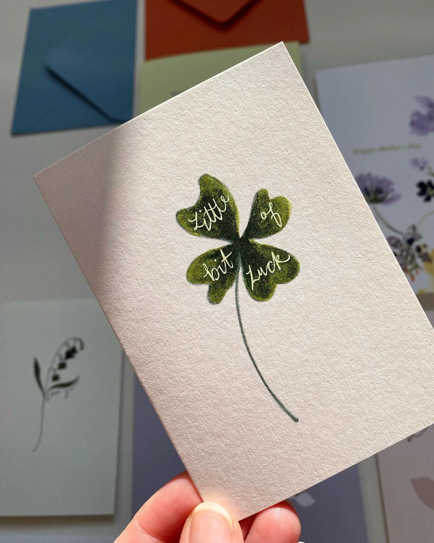 Sending luck to everyone back in work after a sunny bank holiday weekend 🍀 

You can send some too, link in bio to shop 💌