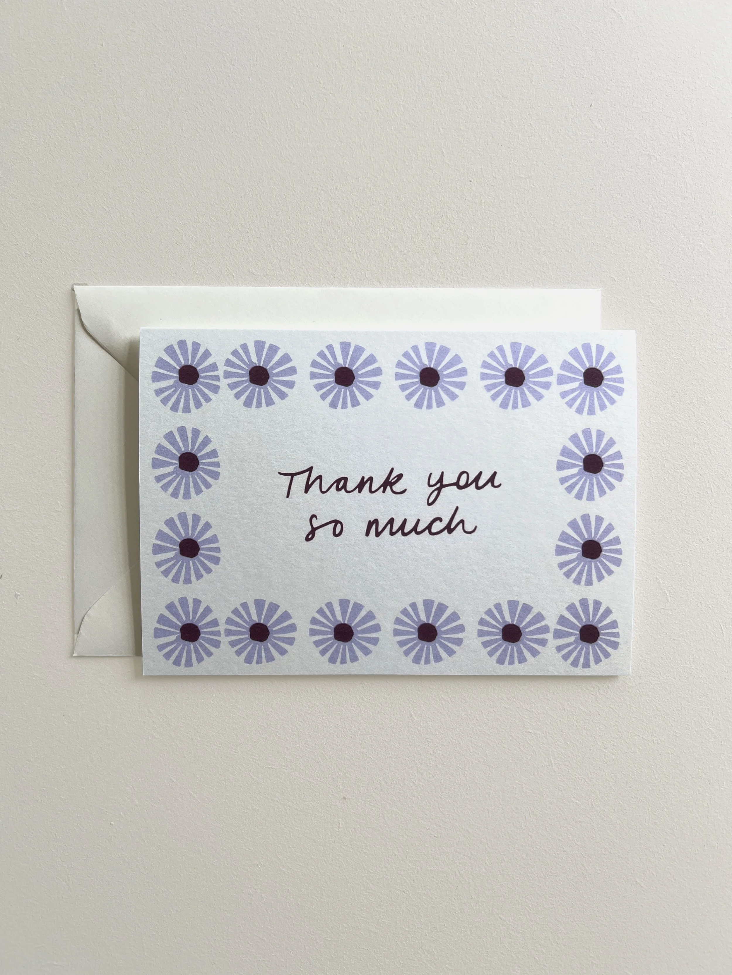 "Thank you so much" Card