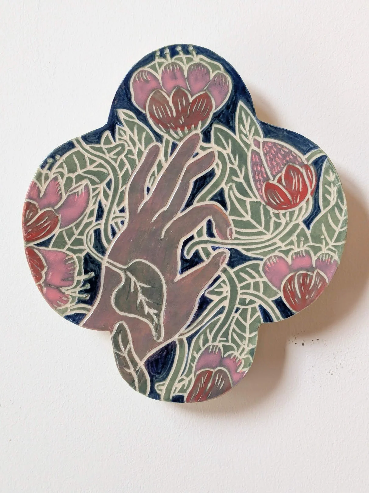 Picking Flowers
ceramic  7"x8"x1"