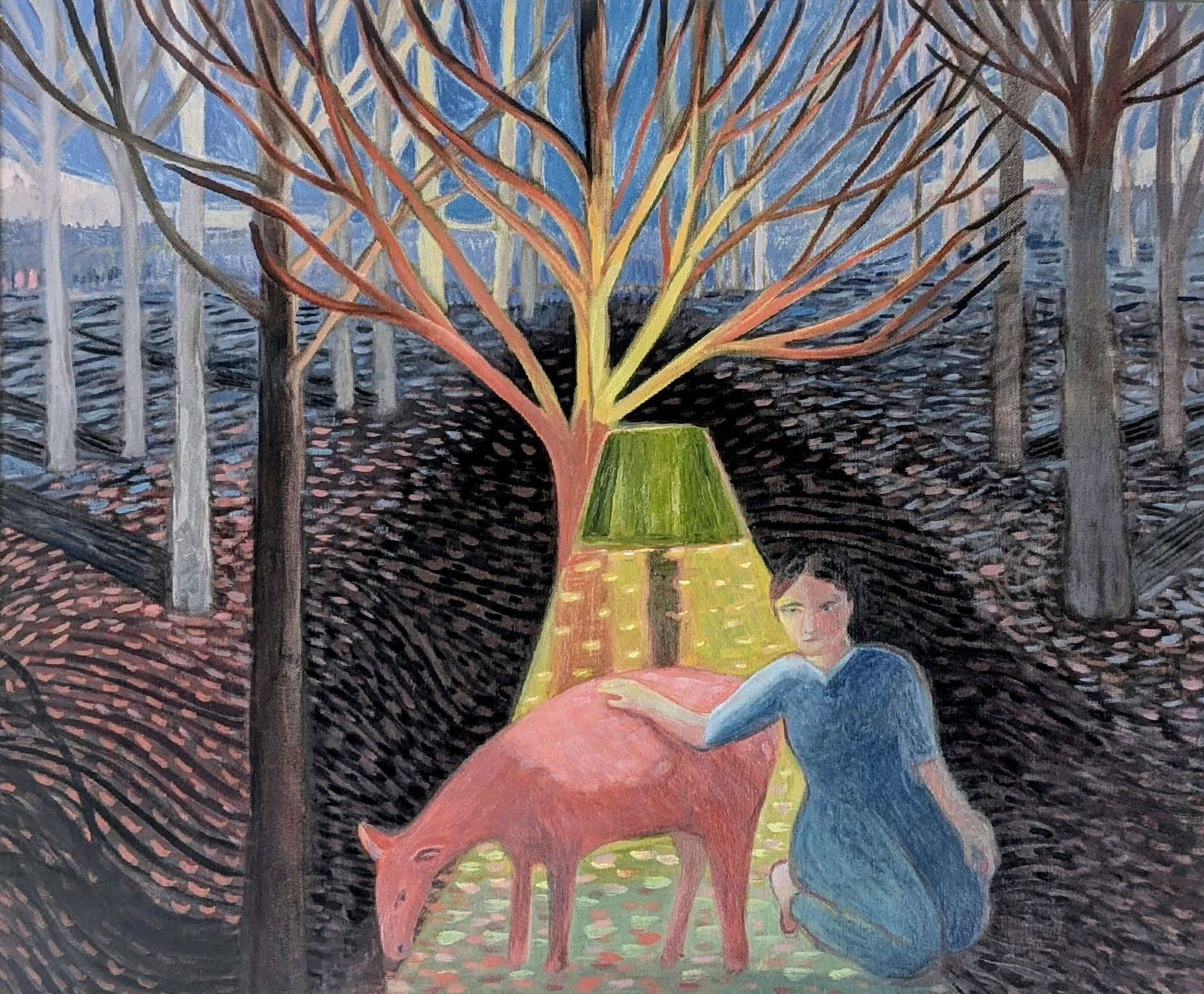"Bringing My Own Light"
oil on canvas