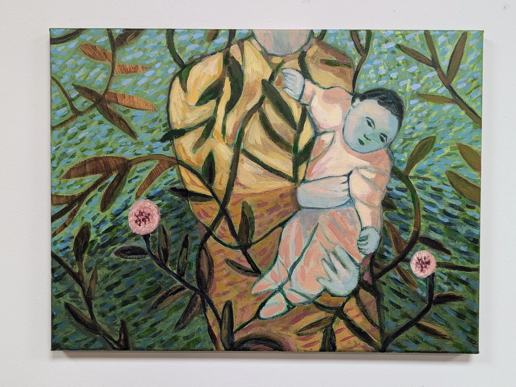 "Madonna and Child"
acrylic on canvas