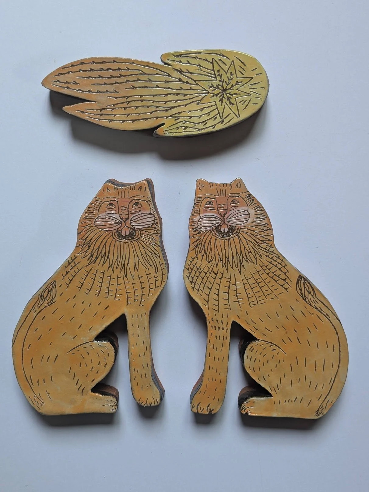 Light in the Sky
Ceramic Wall Sculpture
11"x11"x1"