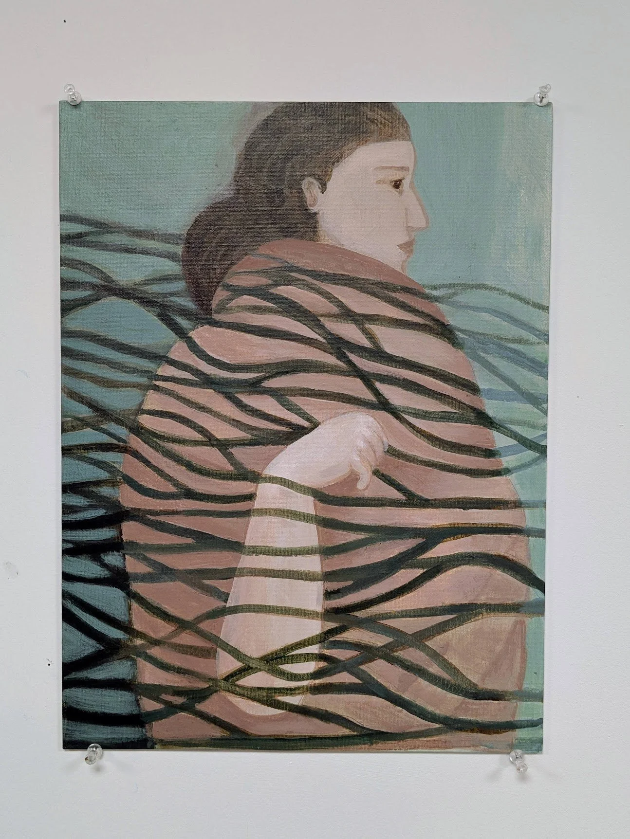 "In the Thicket"
acrylic on board 