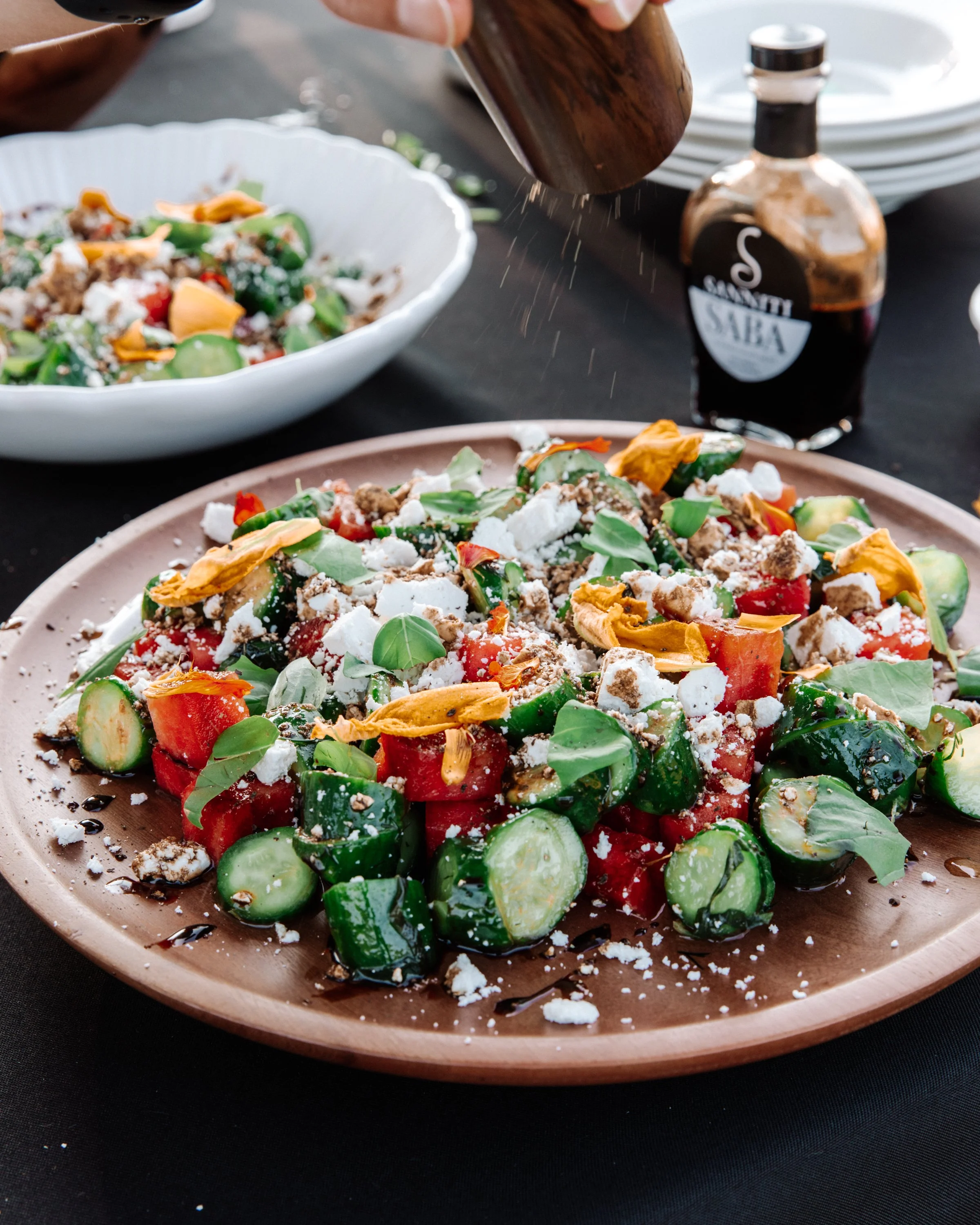watermelon cucumber salad